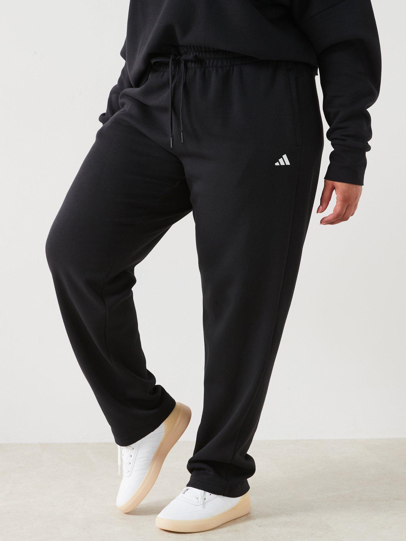 adidas Sportswear Womens Small Logo Feel Cozy Pant Plus Size Black littlewoods