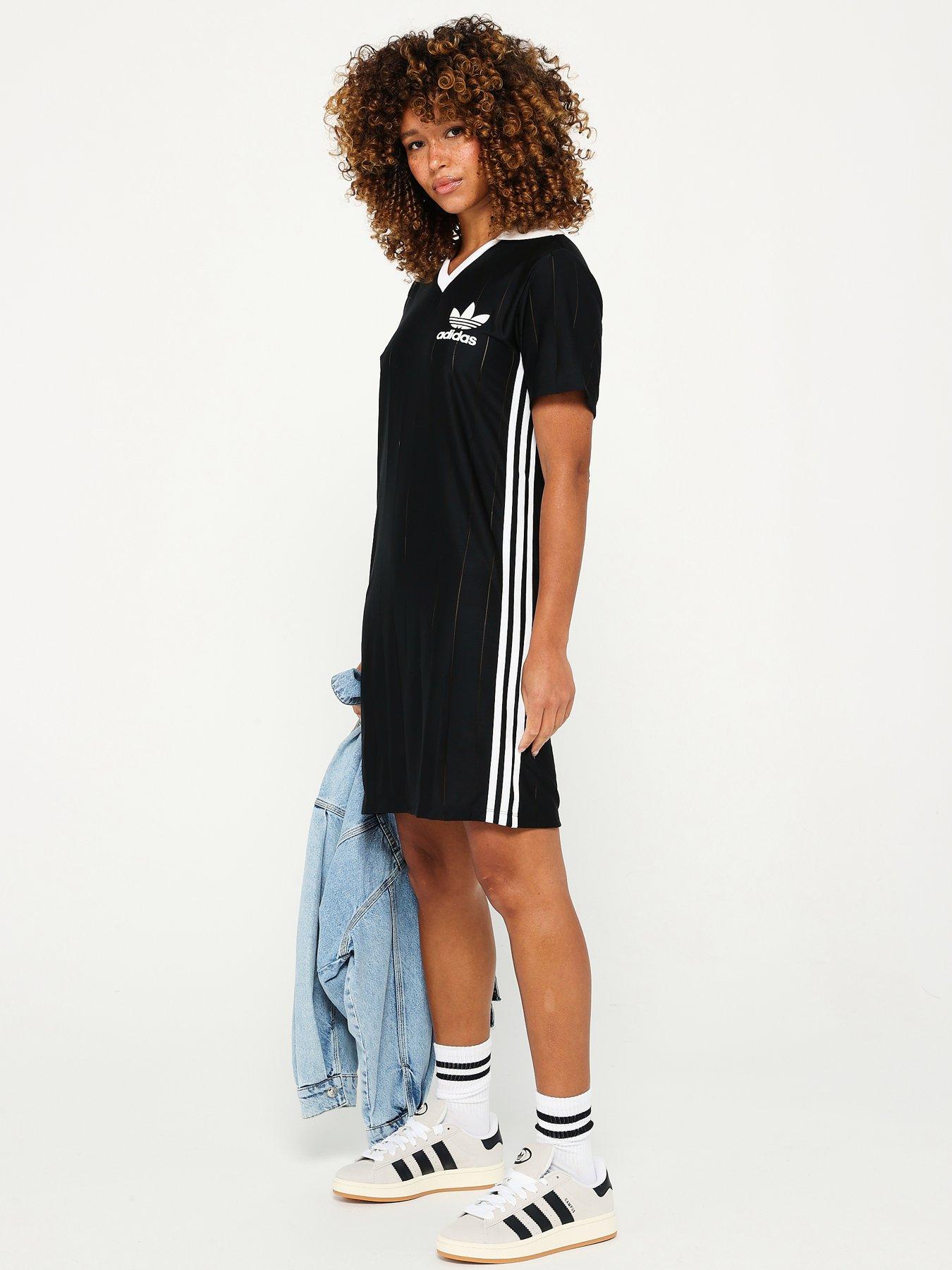 Three stripe dress adidas discount