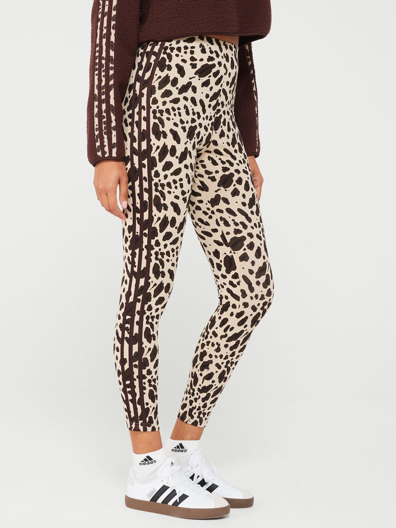 undefined Womens Animal 3 Stripe Legging - Brown