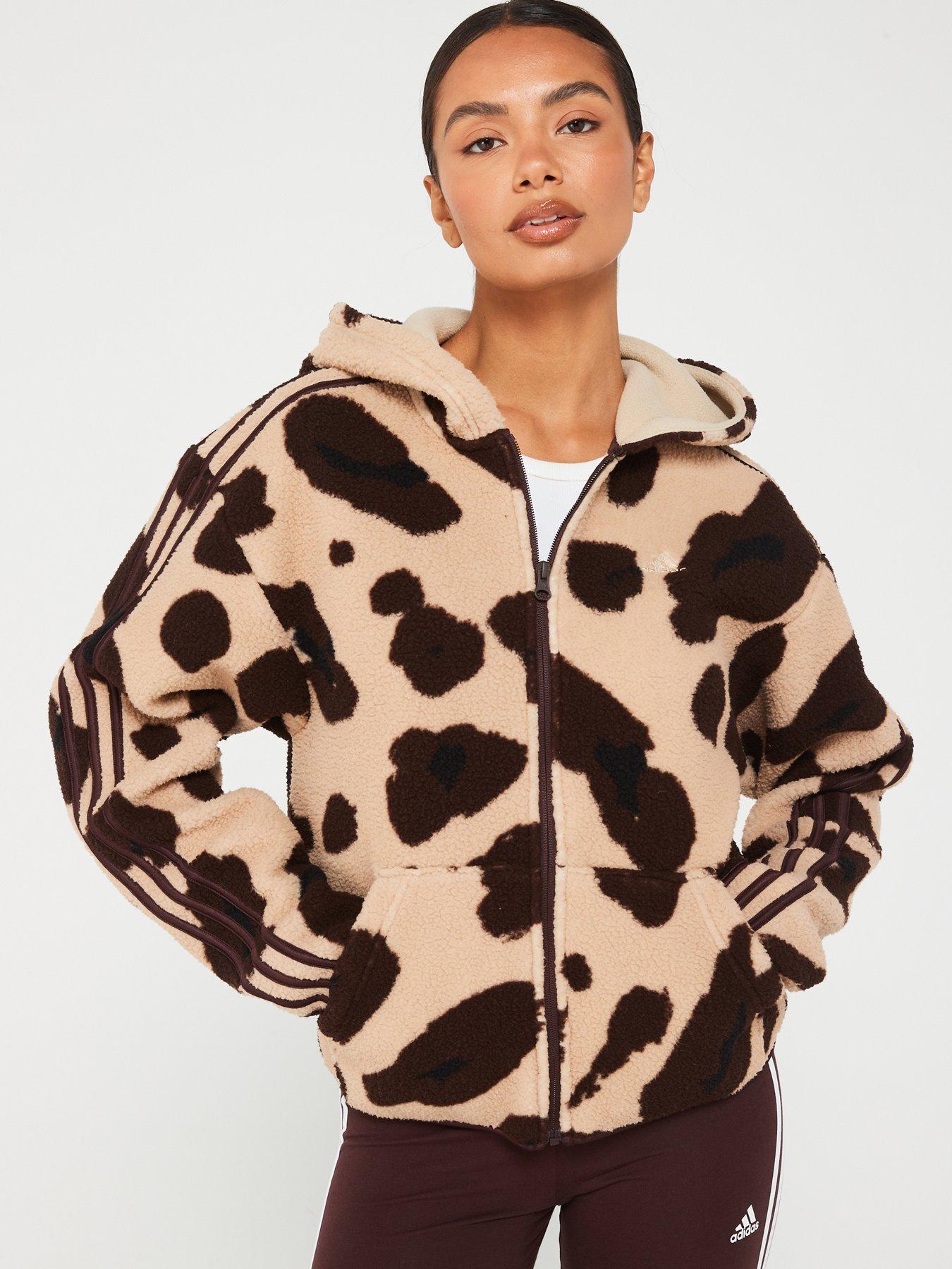 Adidas Animal Print Hoodie Ladies Adidas Sportswear Farm IV9738
