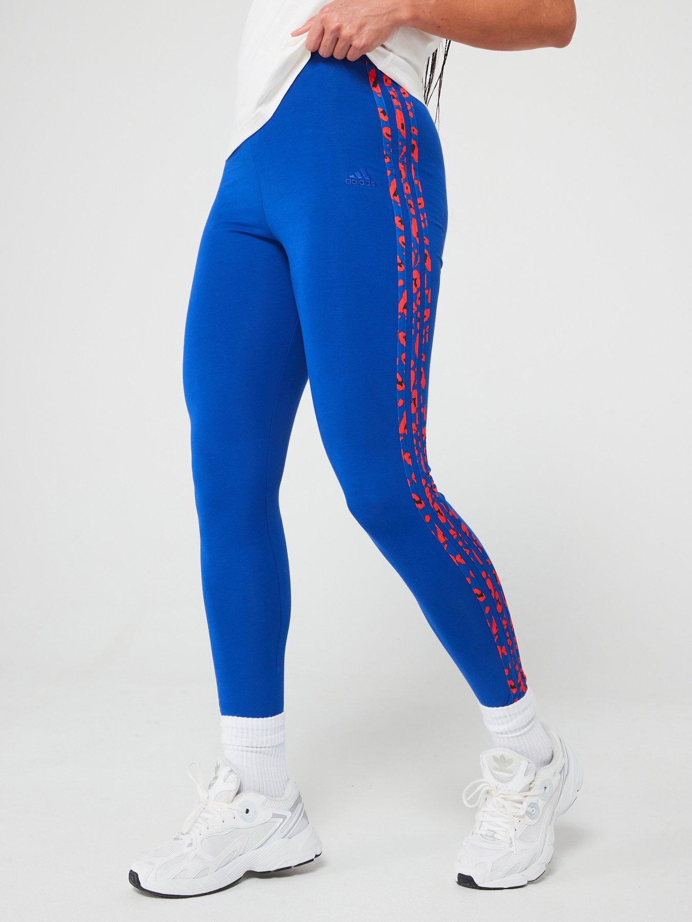 undefined Womens Animal 3 Stripe Legging - Blue