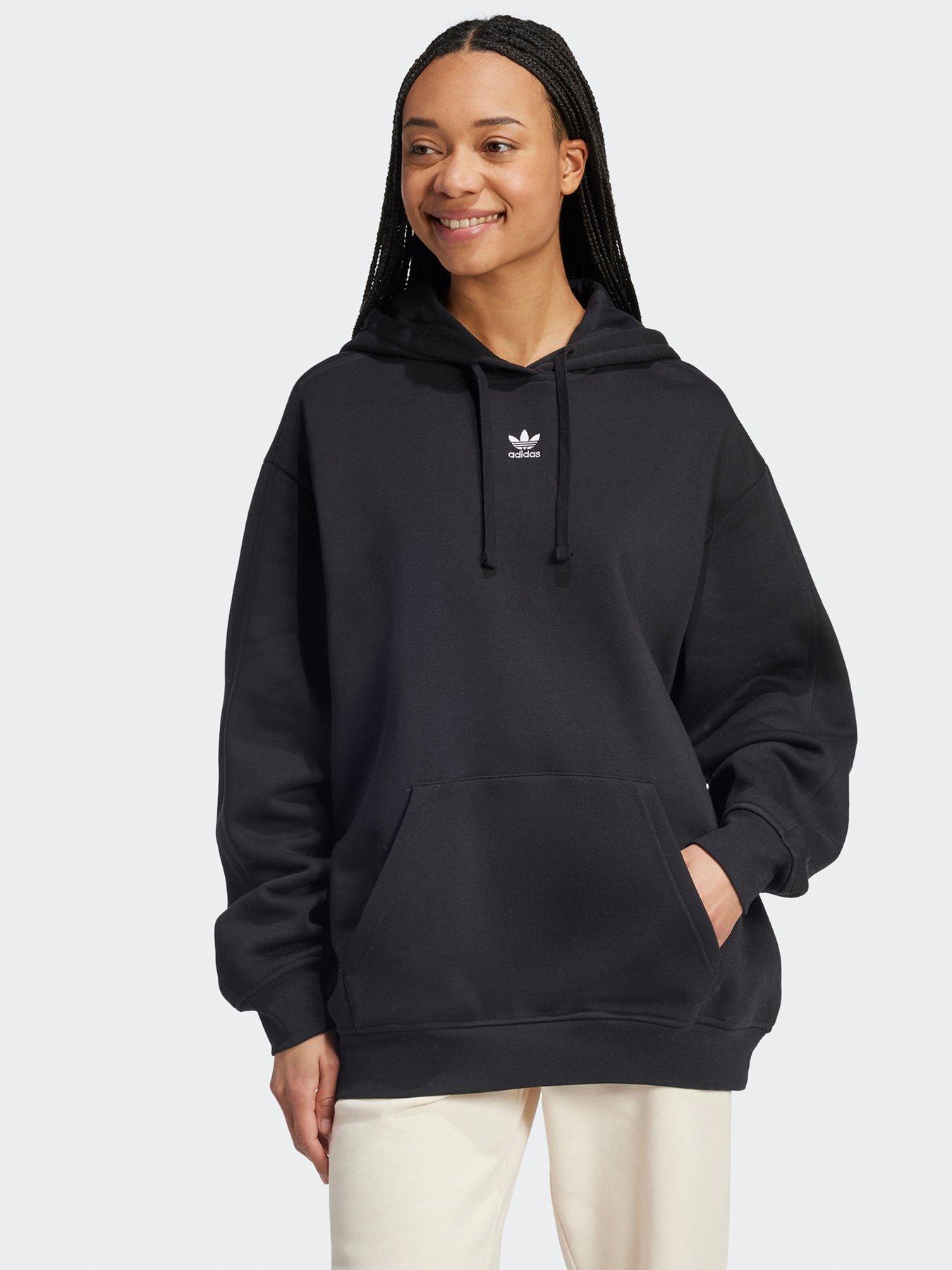 adidas Originals Womens Essentials Oversized Hoodie - Black