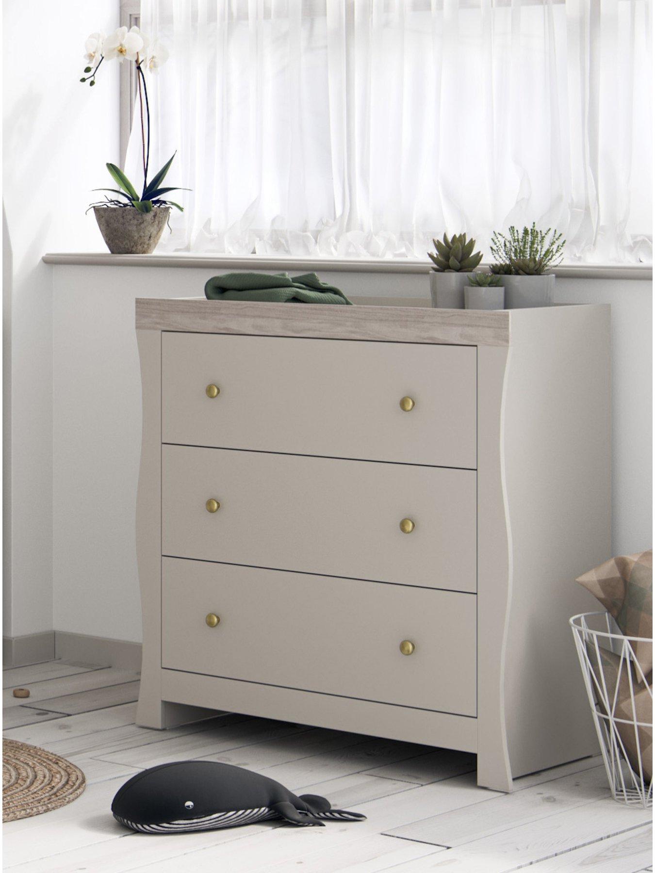Image 1 of 5 of Little Acorns Celeste Dresser- Cashmere &amp; Grey Ash