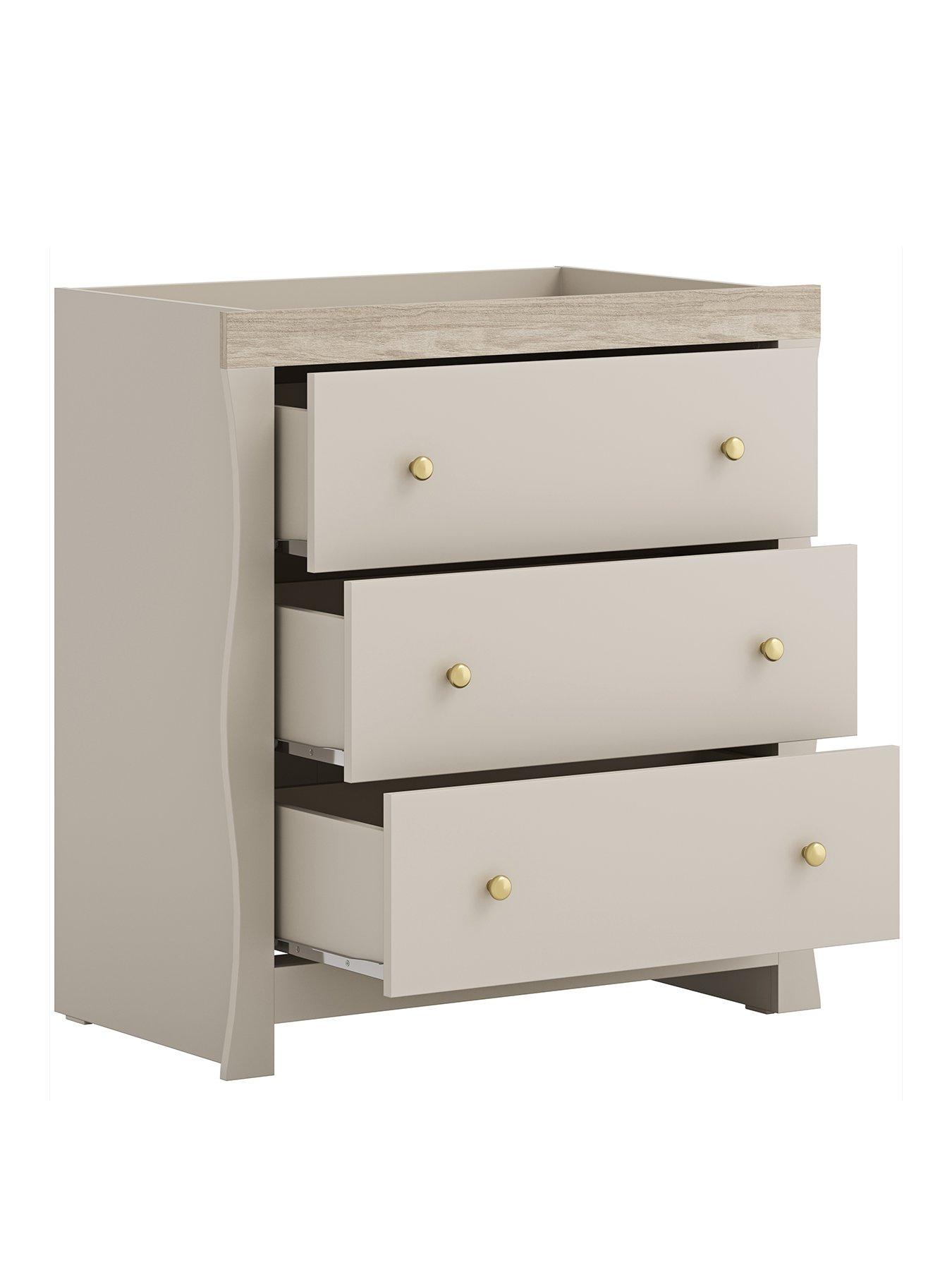 Image 3 of 5 of Little Acorns Celeste Dresser- Cashmere &amp; Grey Ash