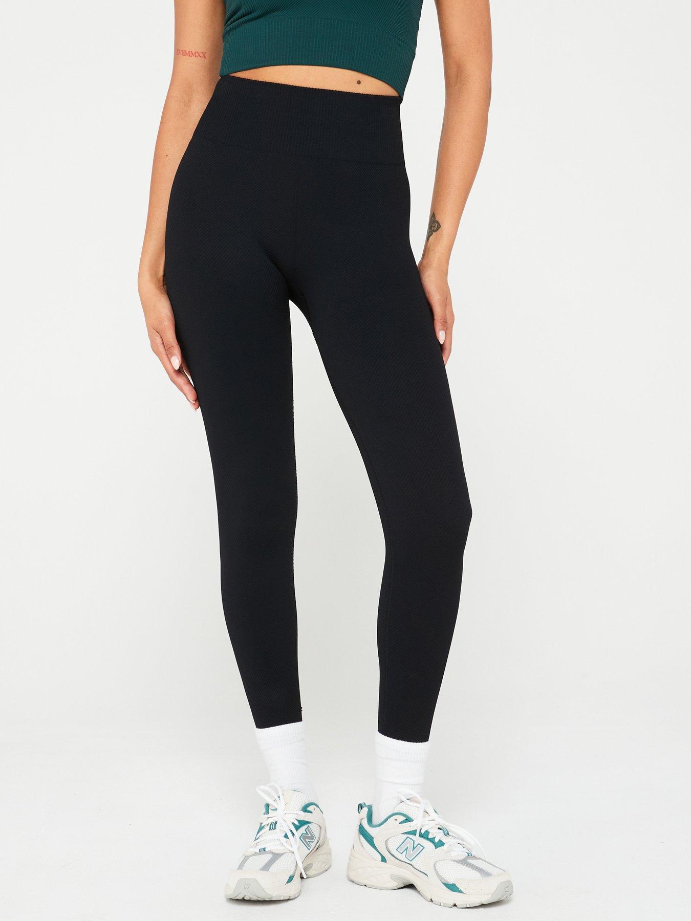 undefined Women's Training Lotus Chevron Leggings - Black