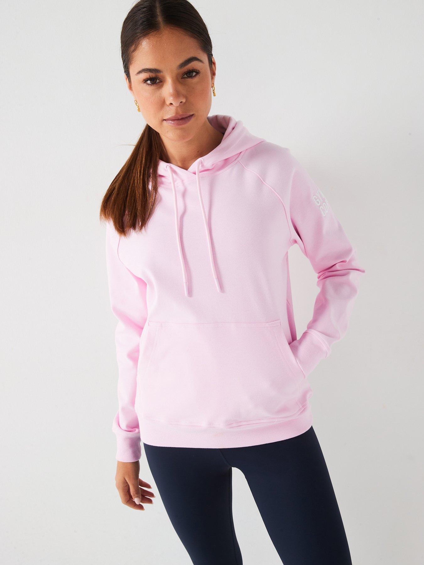 Image 1 of 5 of Gym + Coffee Women's Training Chill Hoodie - Pink