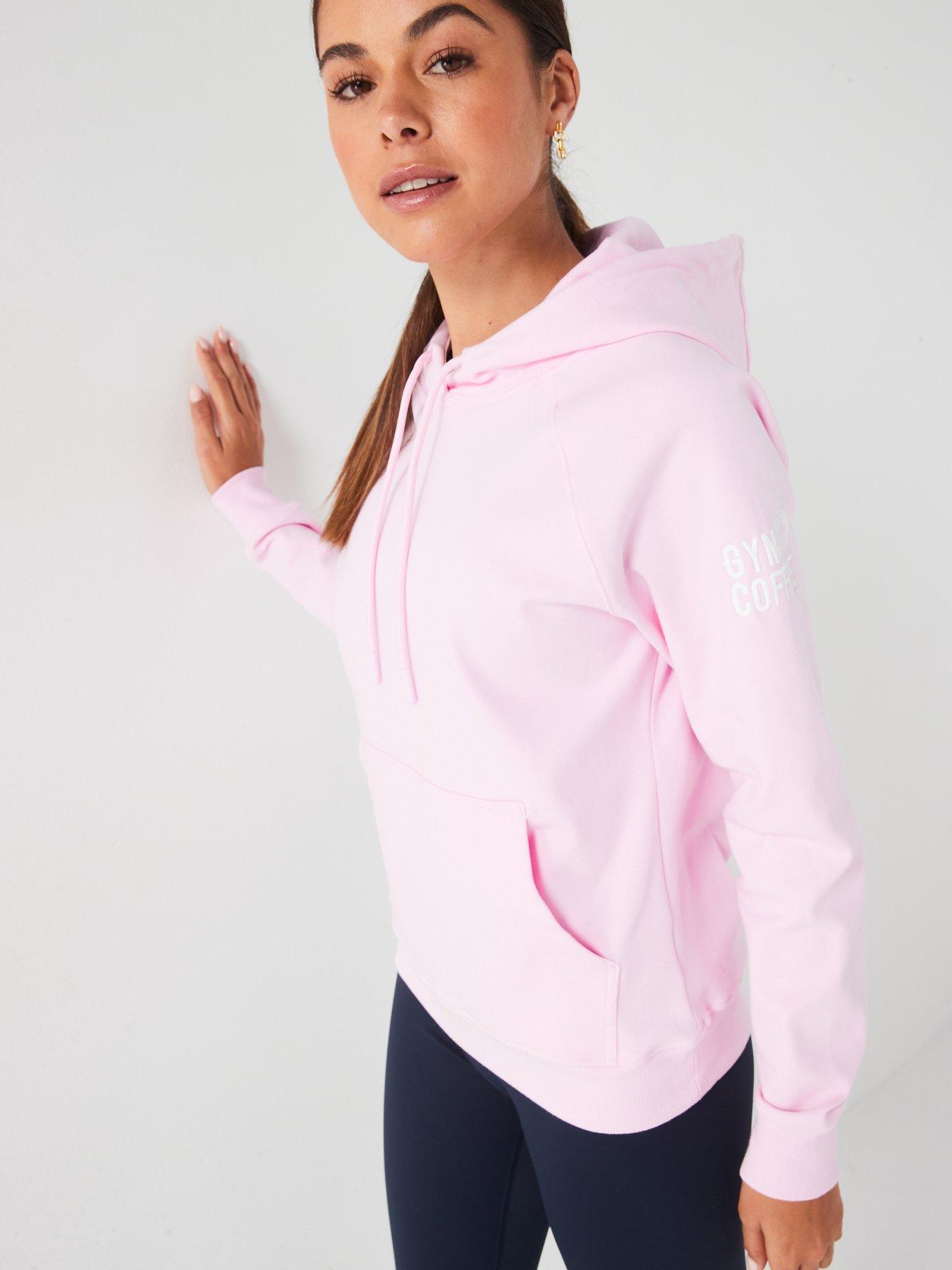Image 4 of 5 of Gym + Coffee Women's Training Chill Hoodie - Pink