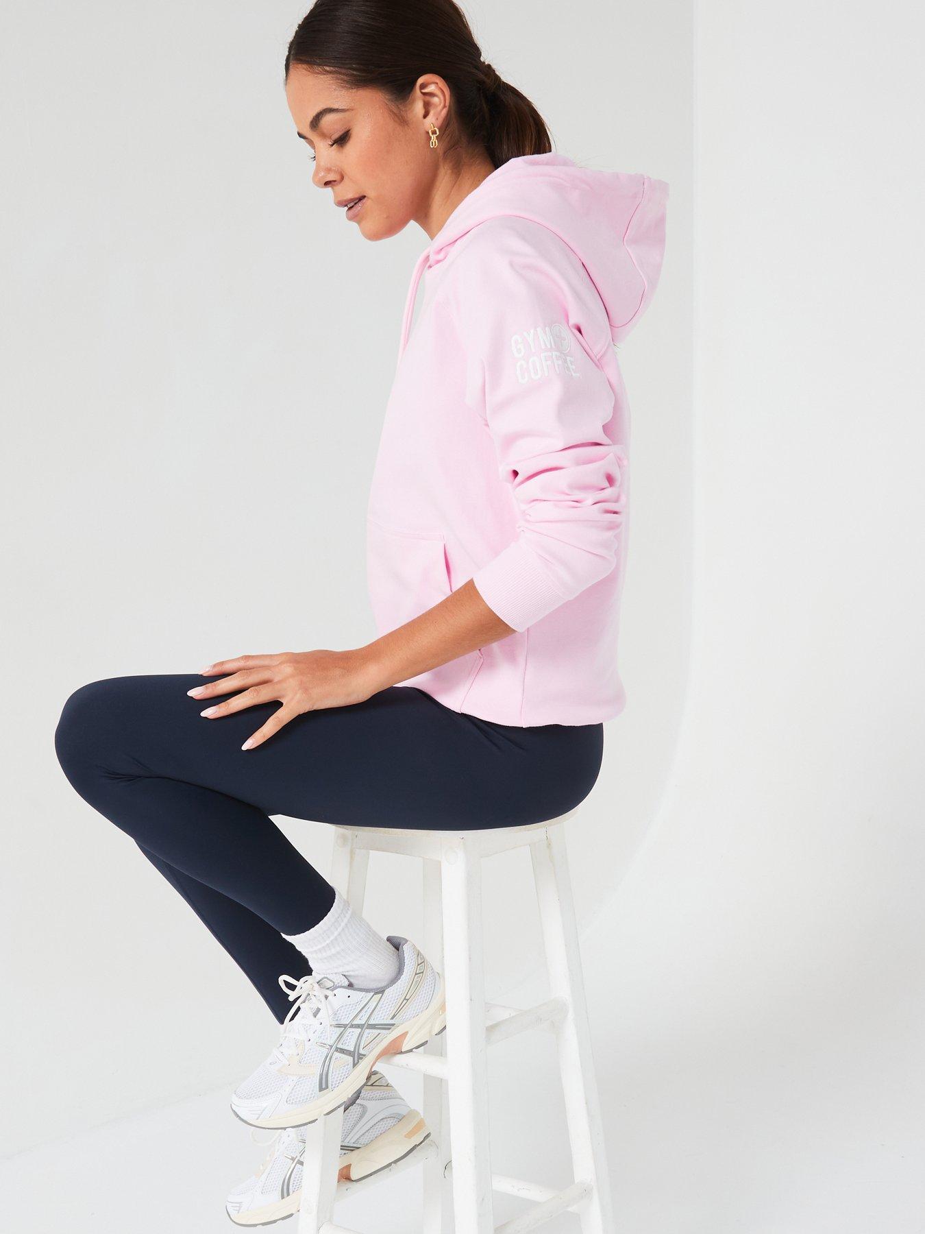 Image 5 of 5 of Gym + Coffee Women's Training Chill Hoodie - Pink