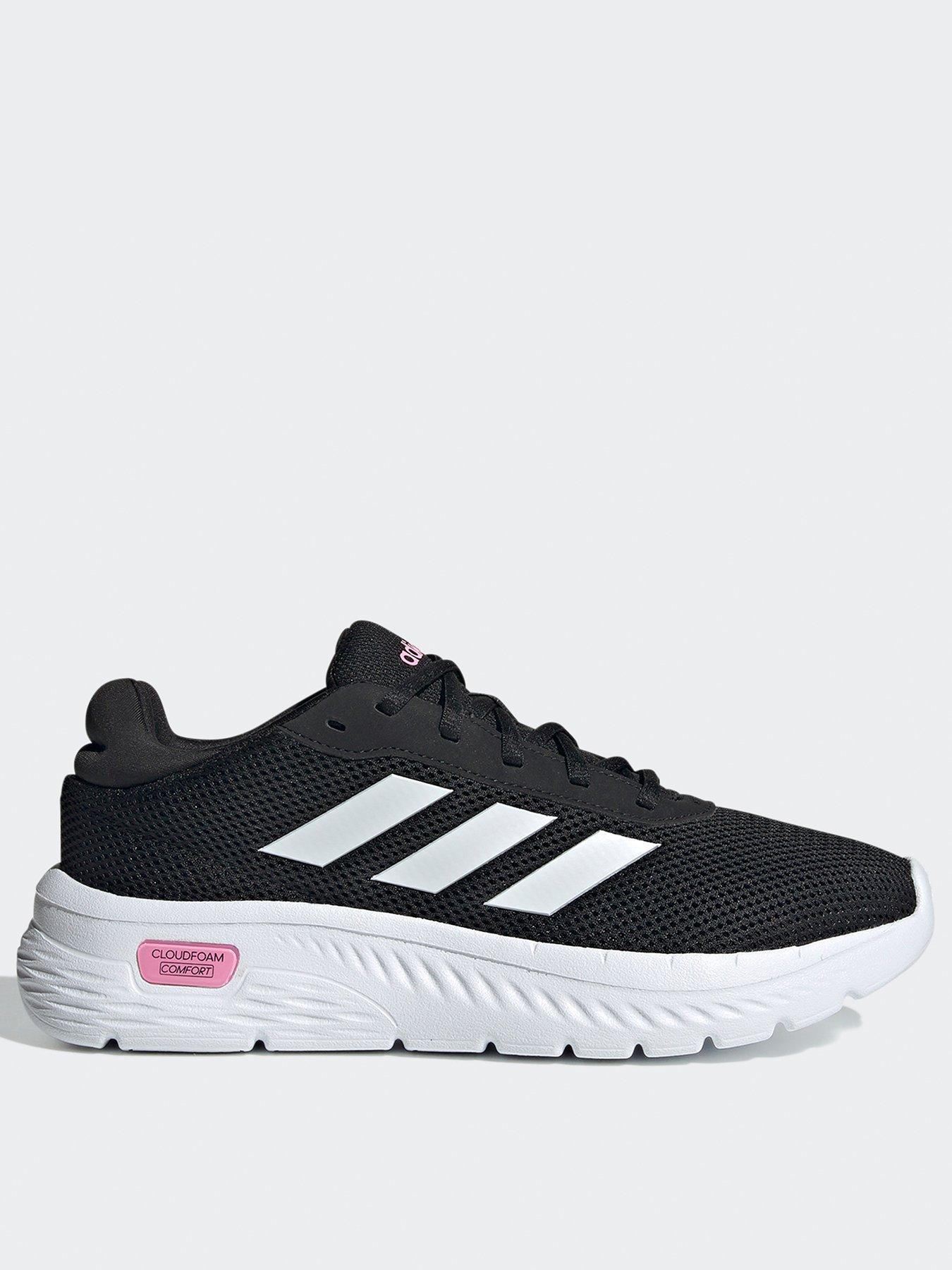 Women s Cloudfoam Comfy Trainers Black Pink