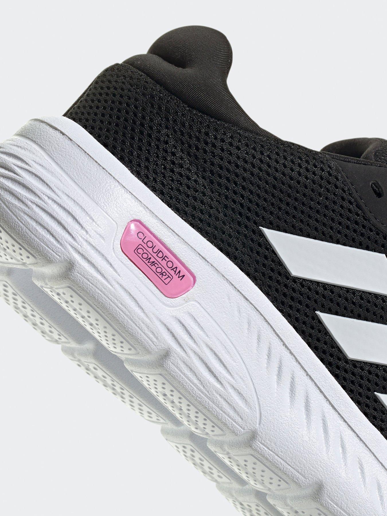 adidas Sportswear Women's Cloudfoam Comfy Trainers Black/Pink