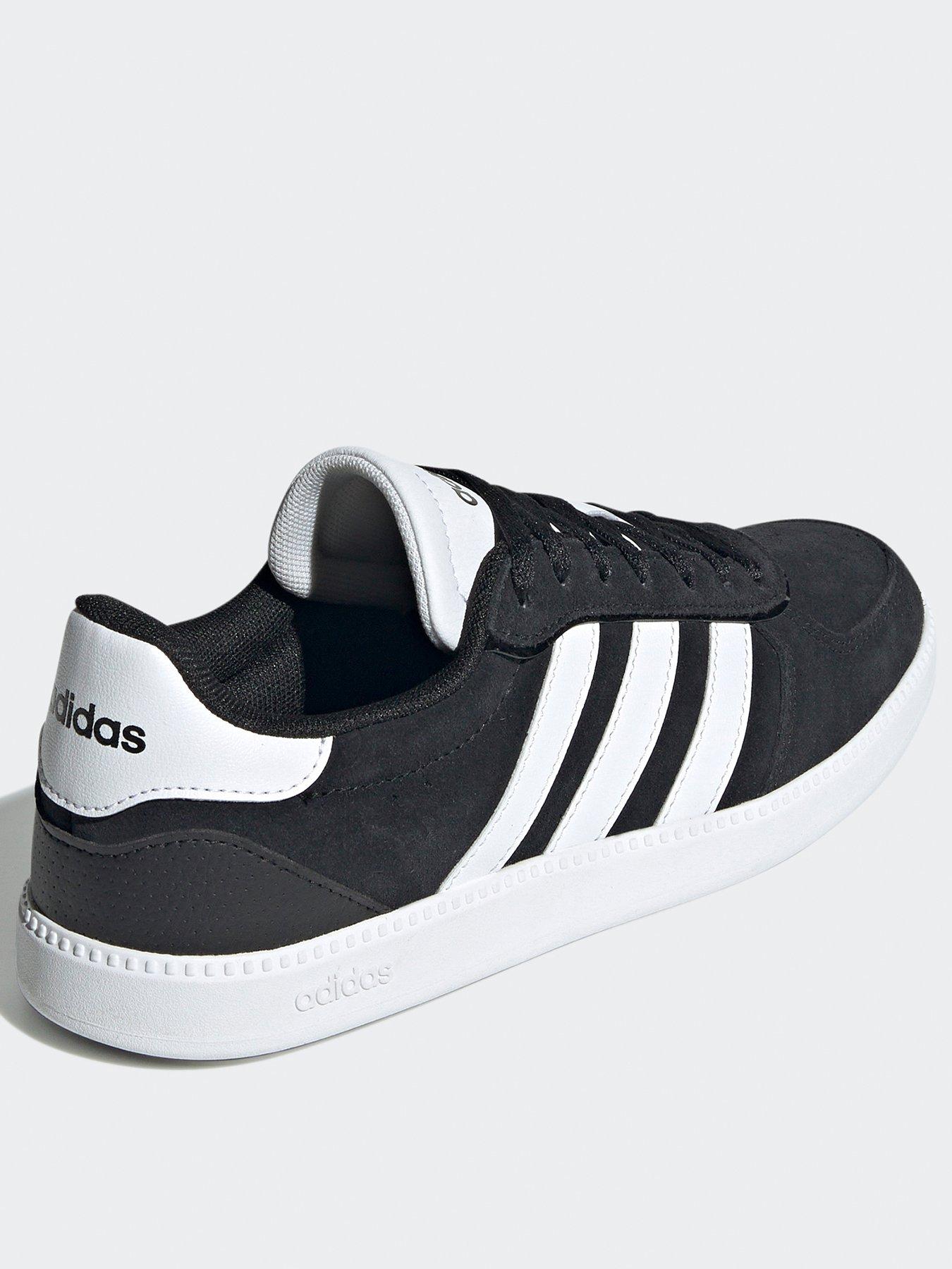  image of adidas-sportswear-womens-breaknet-sleek-suede-trainer-blackwhite