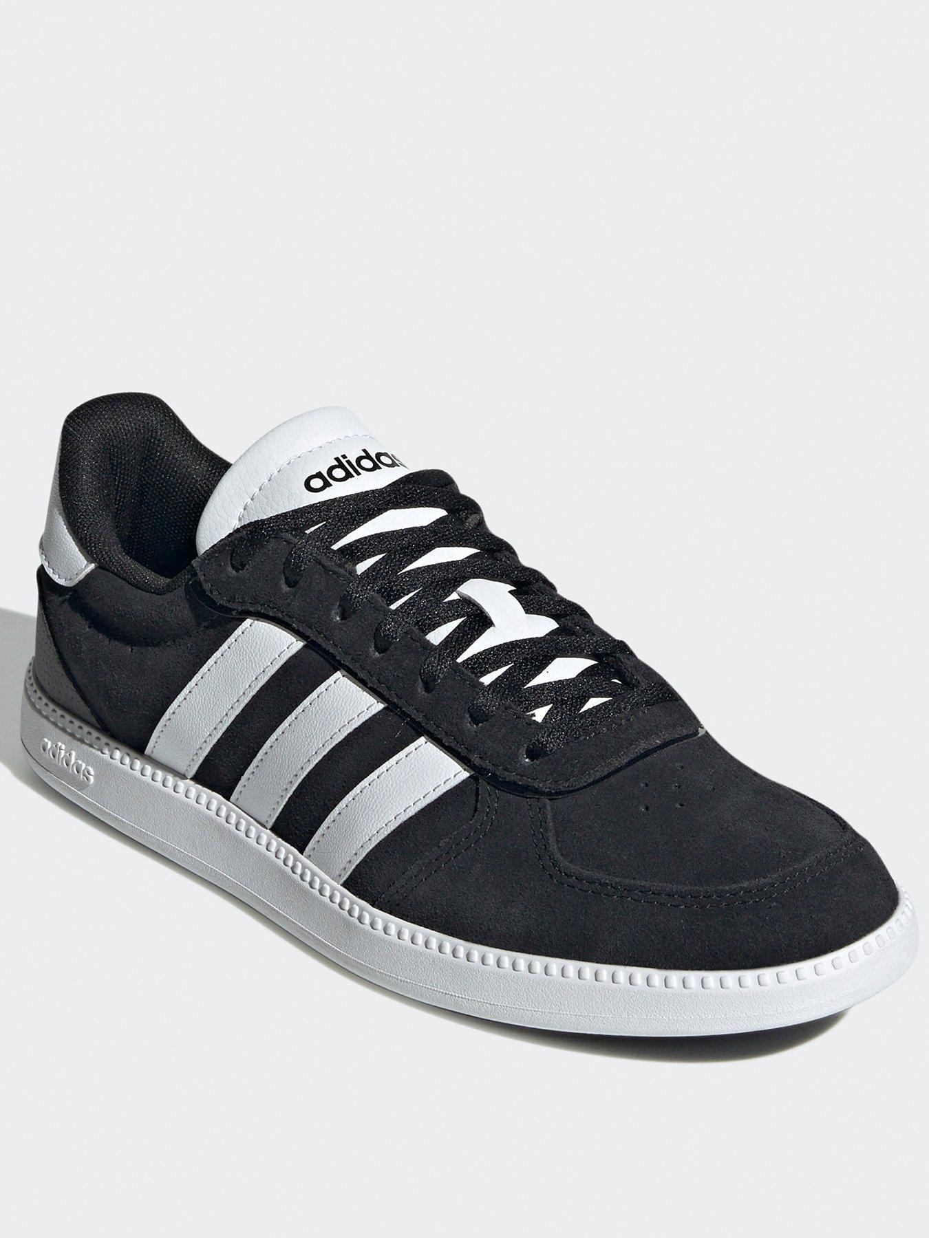  image of adidas-sportswear-womens-breaknet-sleek-suede-trainer-blackwhite