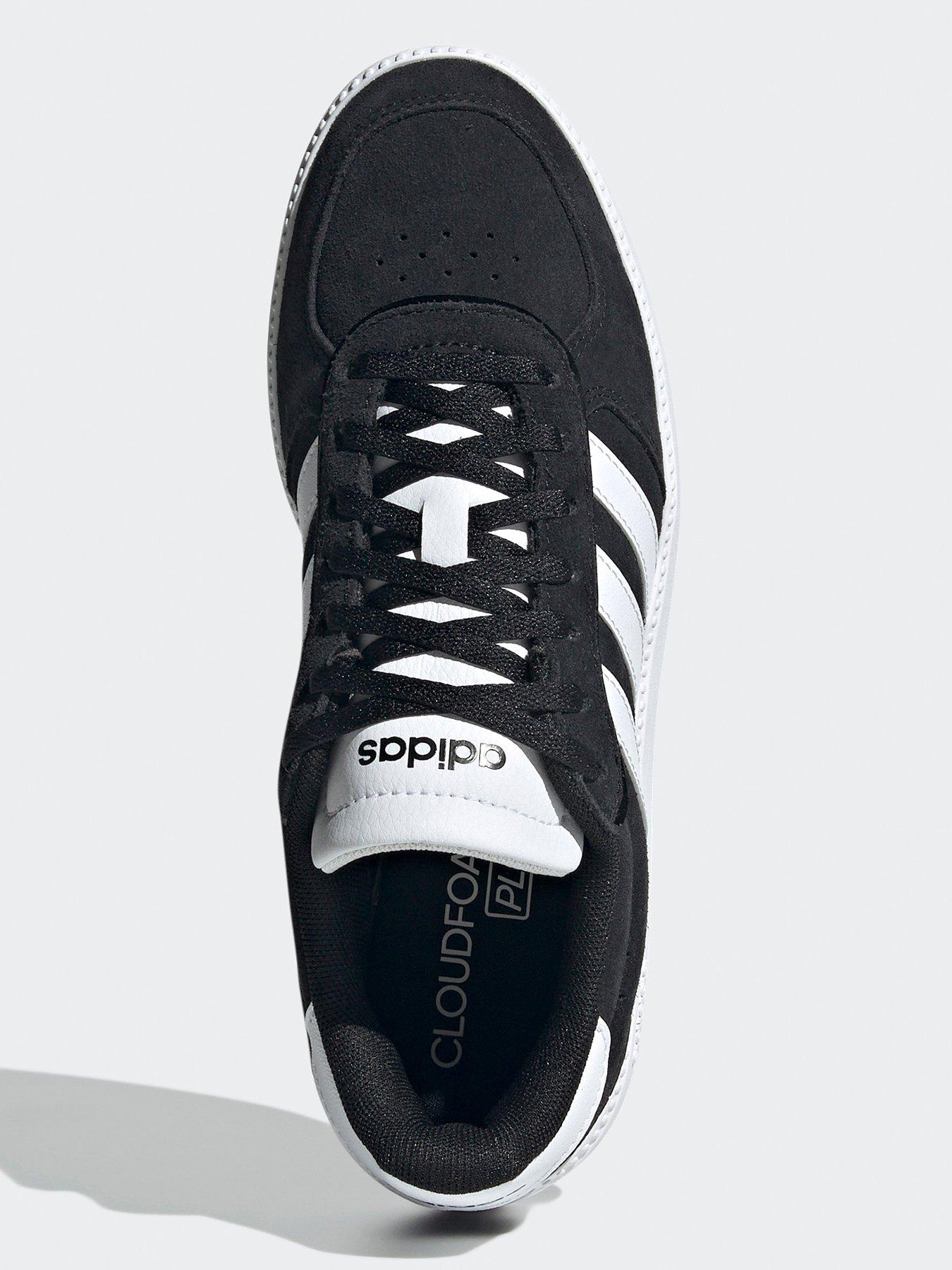  image of adidas-sportswear-womens-breaknet-sleek-suede-trainer-blackwhite