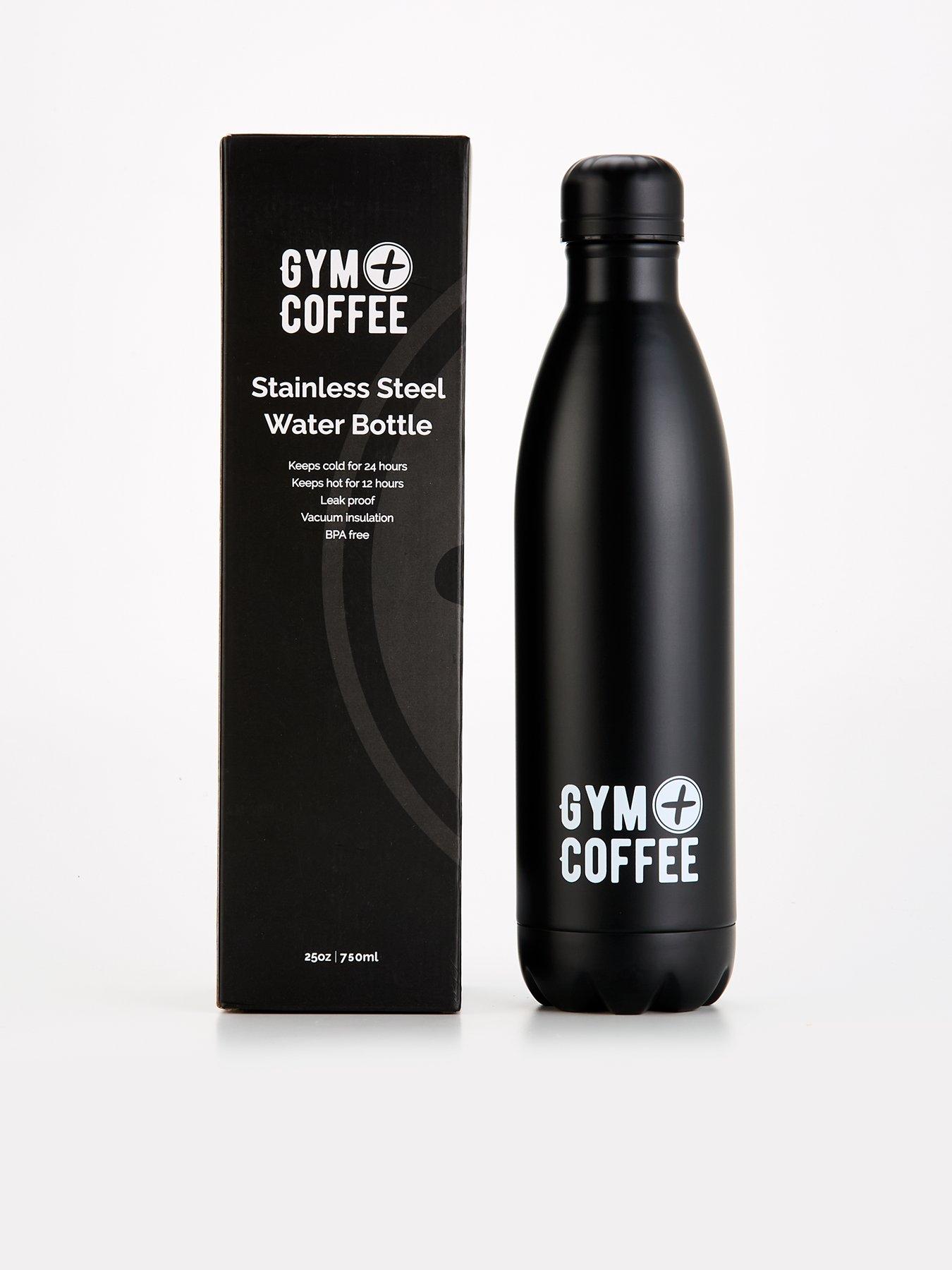  image of gym-coffee-unisex-water-bottle-750ml-black
