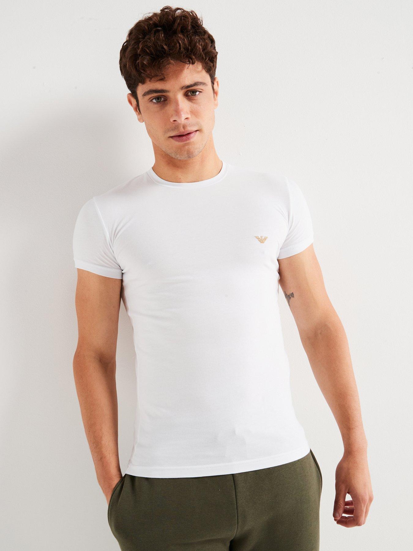 undefined Left Chest Eagle Logo T-Shirt - White