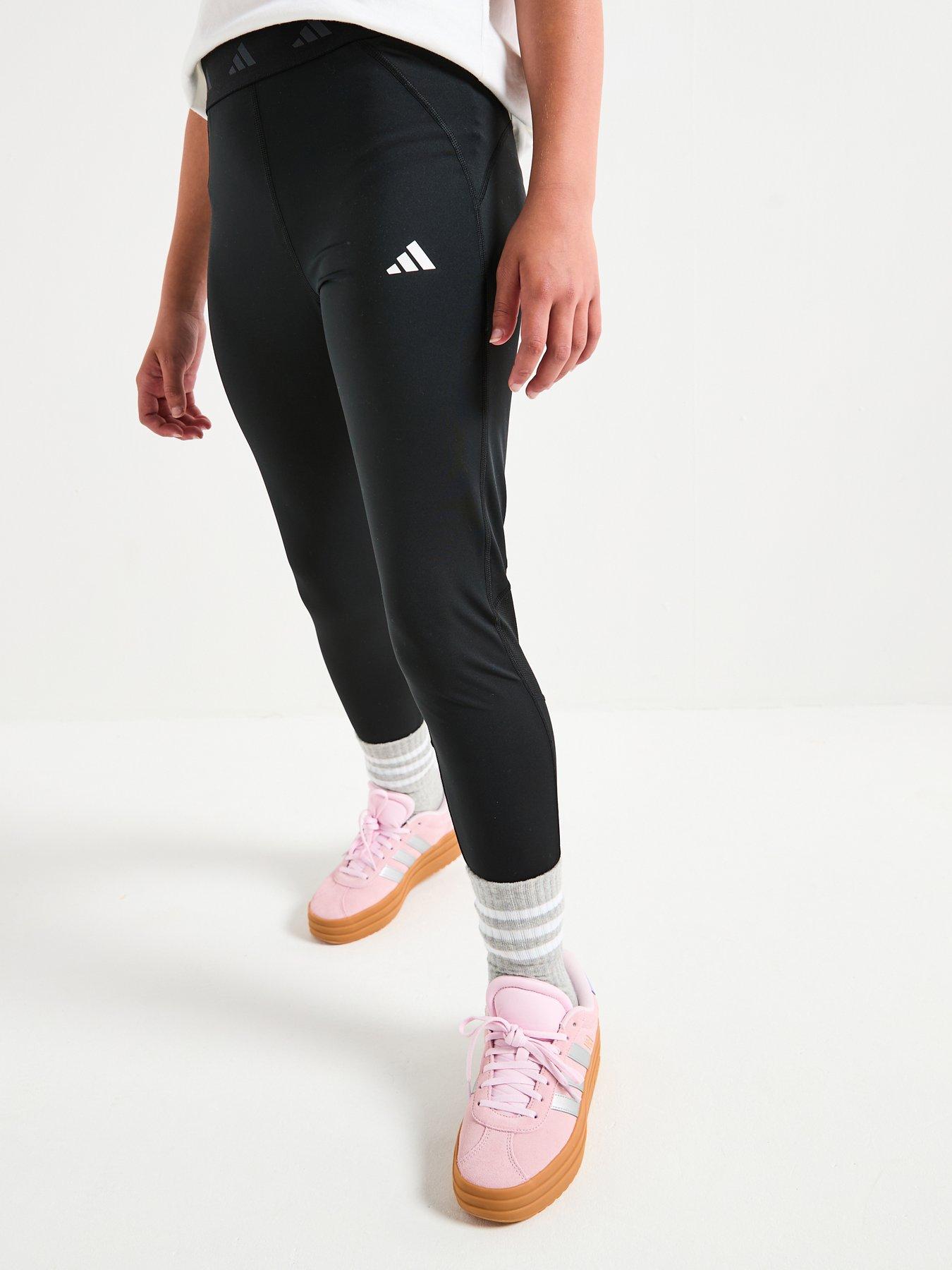 undefined Junior Girls Training Tech Fit Tights - Black