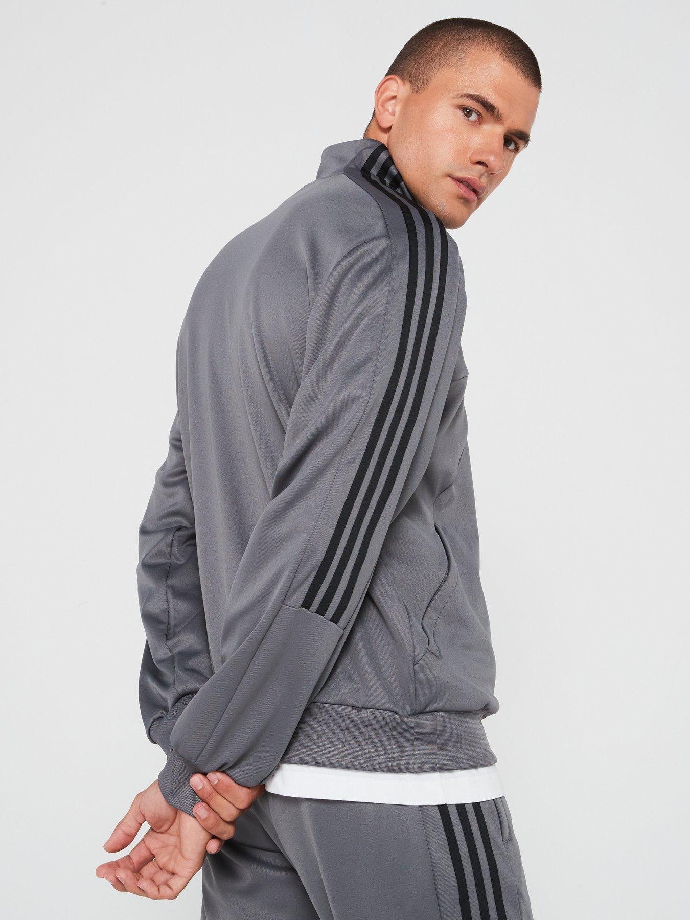  image of adidas-sportswear-mens-tiro-half-zip-blackgrey