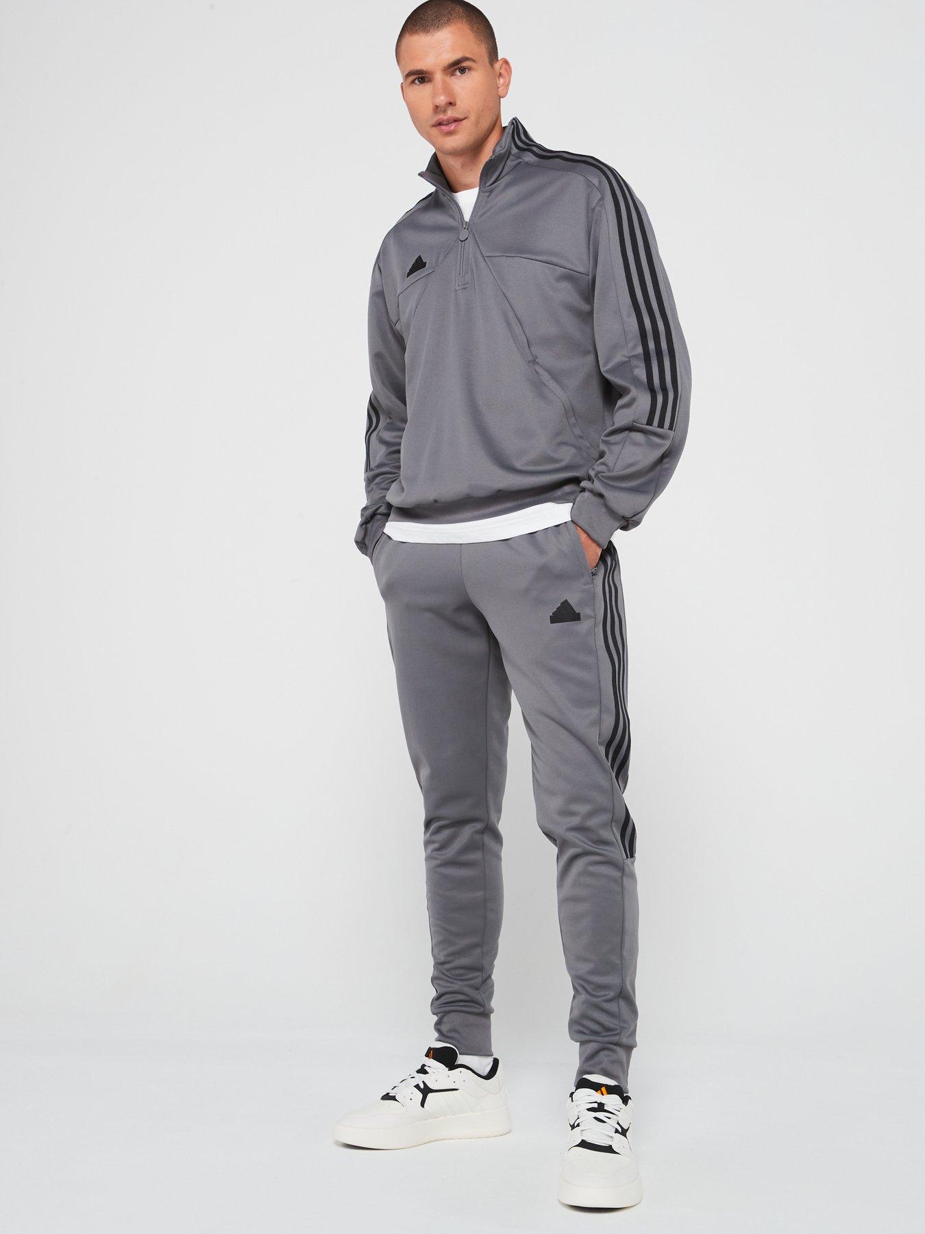  image of adidas-sportswear-mens-tiro-half-zip-blackgrey