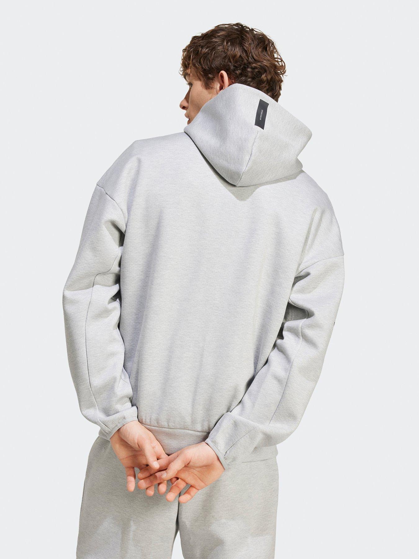 Image 2 of 5 of adidas Sportswear Mens ZNE Full Zip Hoodie - Grey