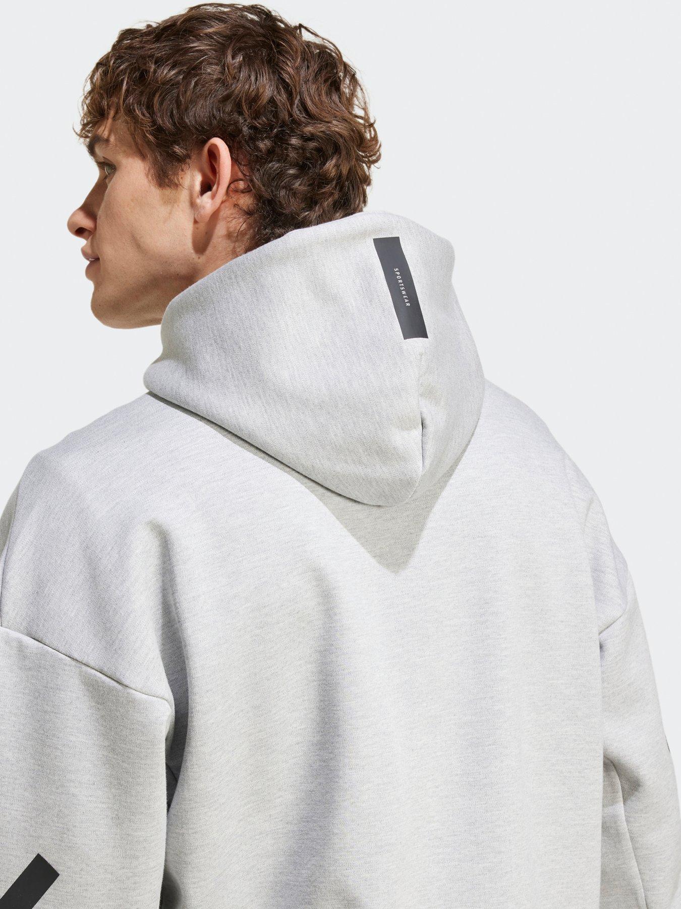 Image 5 of 5 of adidas Sportswear Mens ZNE Full Zip Hoodie - Grey