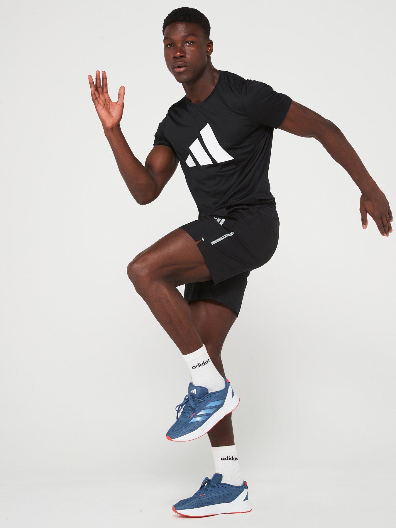 Image 4 of 6 of adidas Mens Running Run It T-Shirt - Black