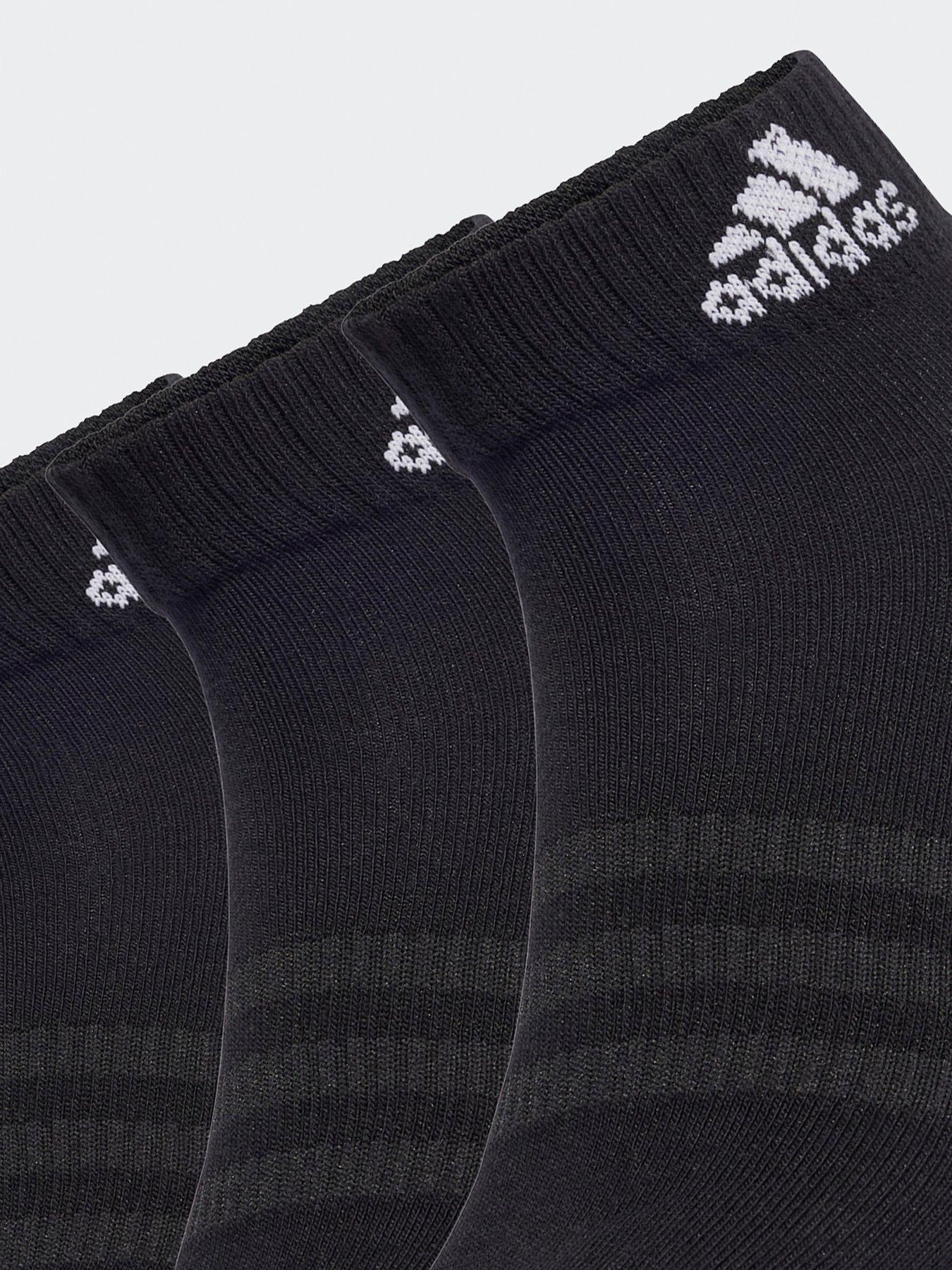Image 2 of 2 of adidas Sportswear Unisex Sportswear Ankle Socks - 6 Pack - Black/white