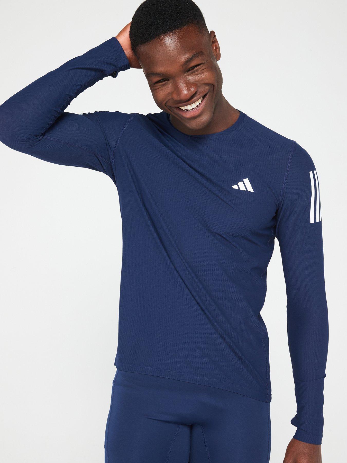 undefined Mens Running Own The Run Long Sleeve T-Shirt - Navy