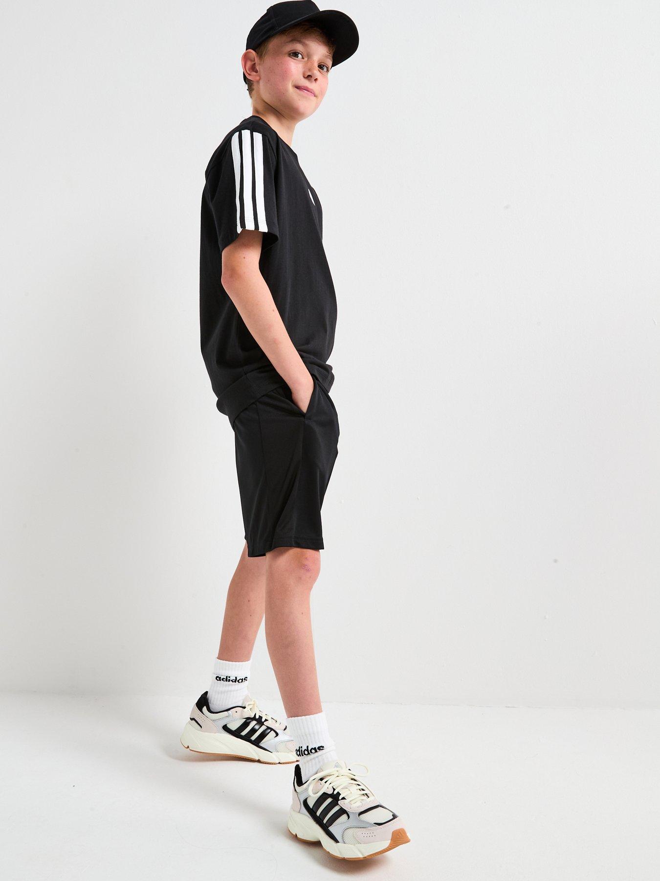 Image 3 of 6 of adidas Junior Boys Train Essentials Shorts - Black/White
