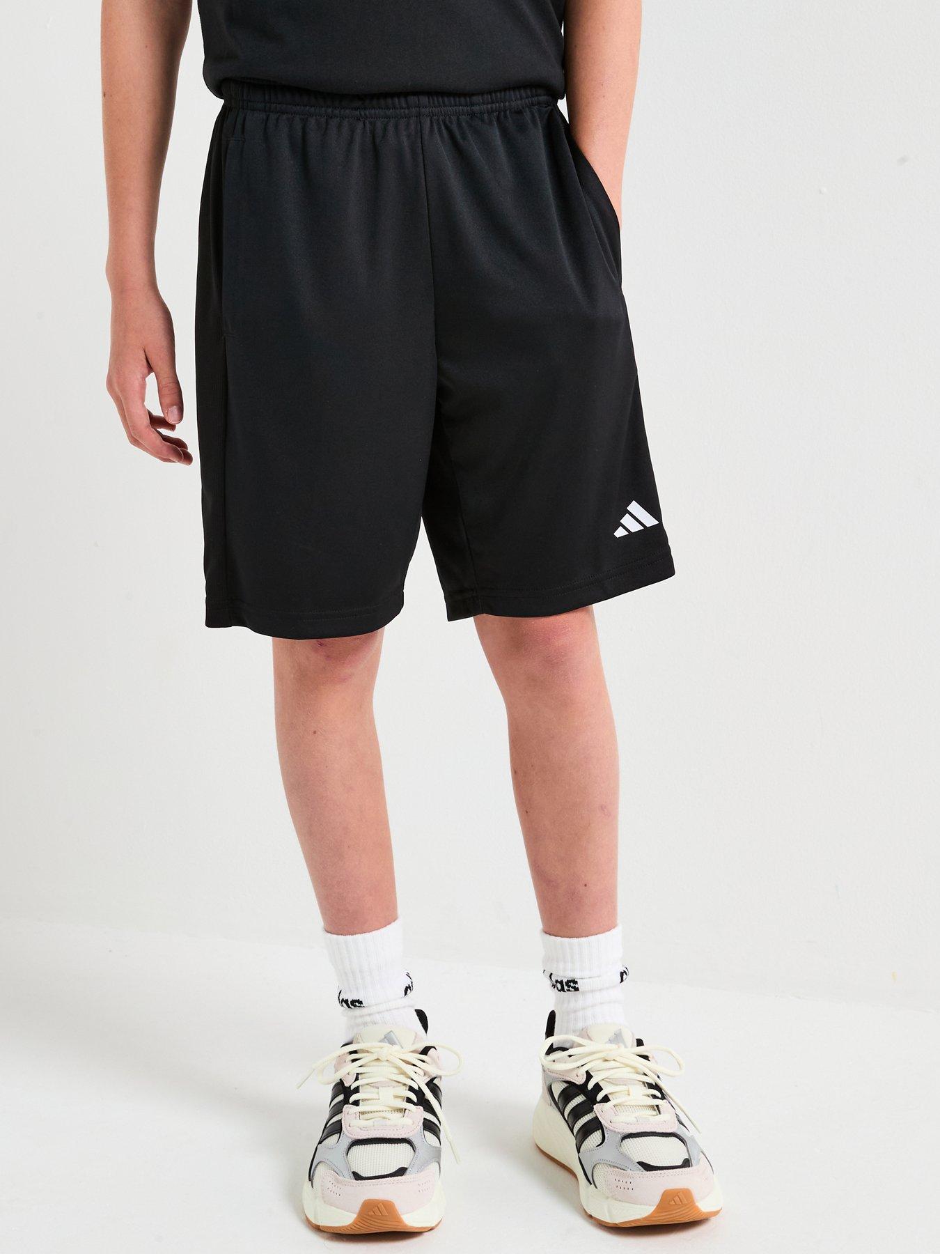 Image 4 of 6 of adidas Junior Boys Train Essentials Shorts - Black/White