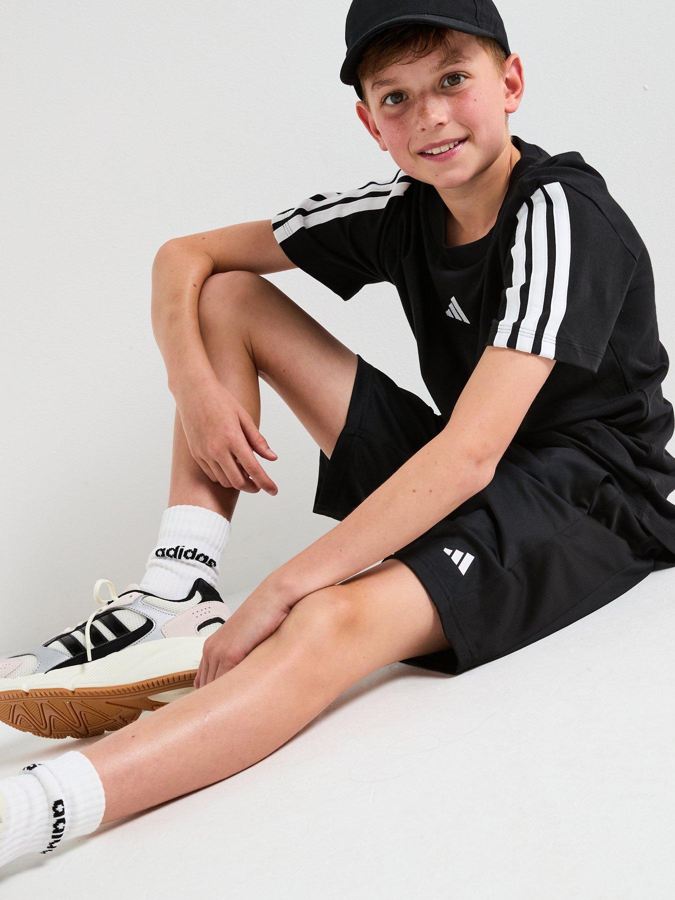 Image 5 of 6 of adidas Junior Boys Train Essentials Shorts - Black/White