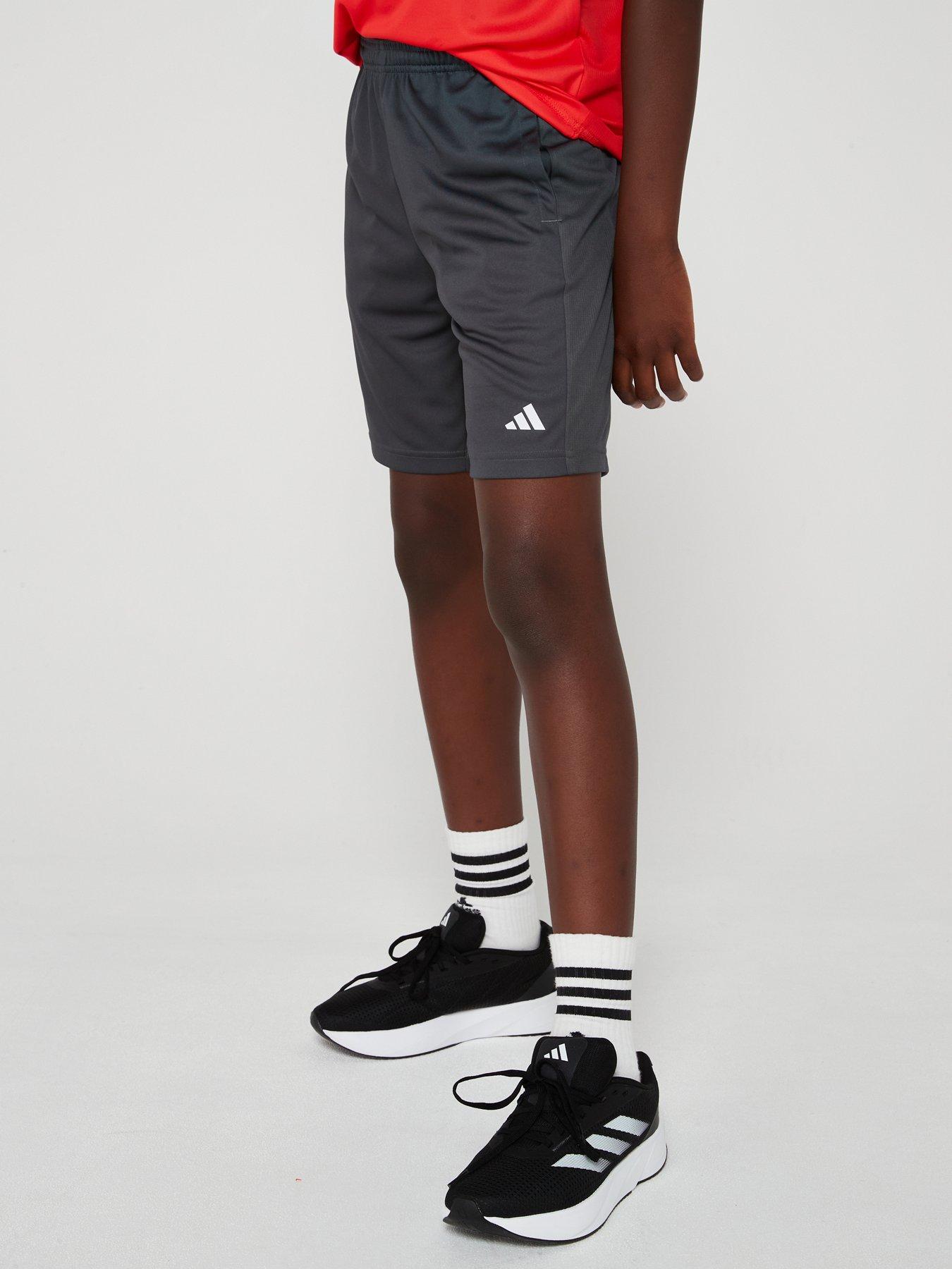 Image 1 of 6 of adidas Junior Boys Train Essentials Shorts - Grey Six