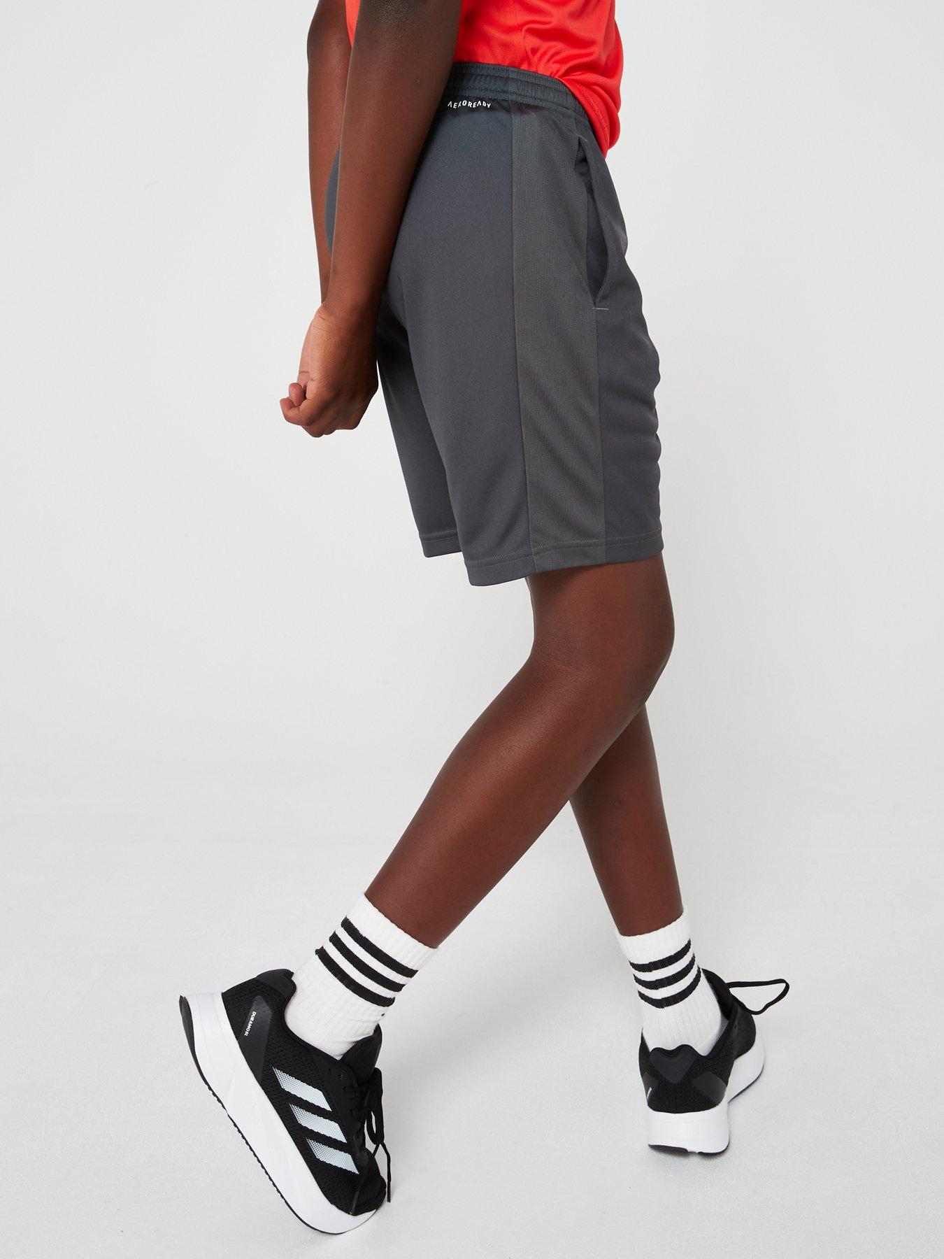 Image 2 of 6 of adidas Junior Boys Train Essentials Shorts - Grey Six