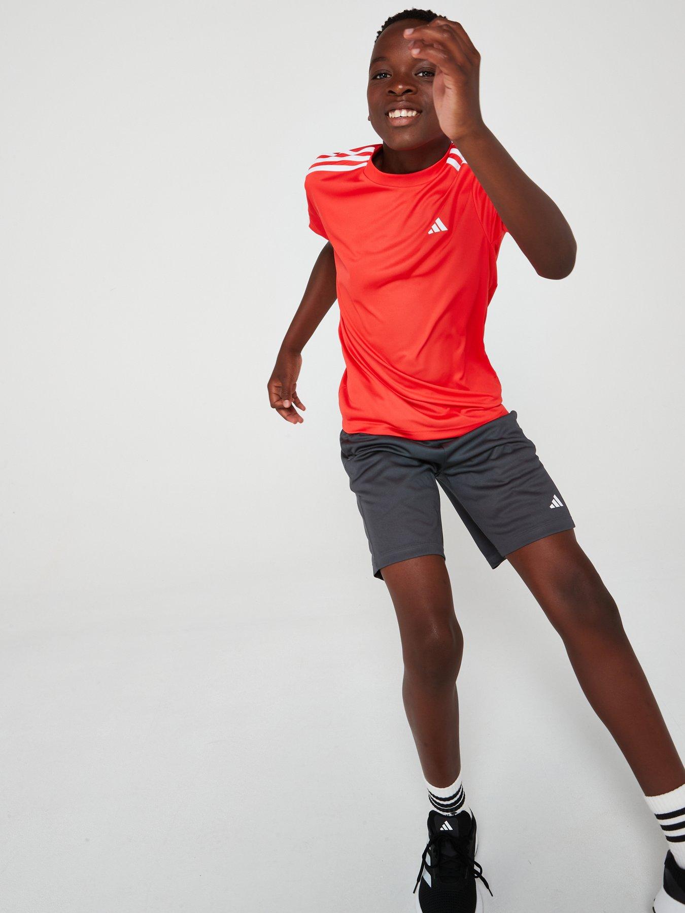 Image 3 of 6 of adidas Junior Boys Train Essentials Shorts - Grey Six