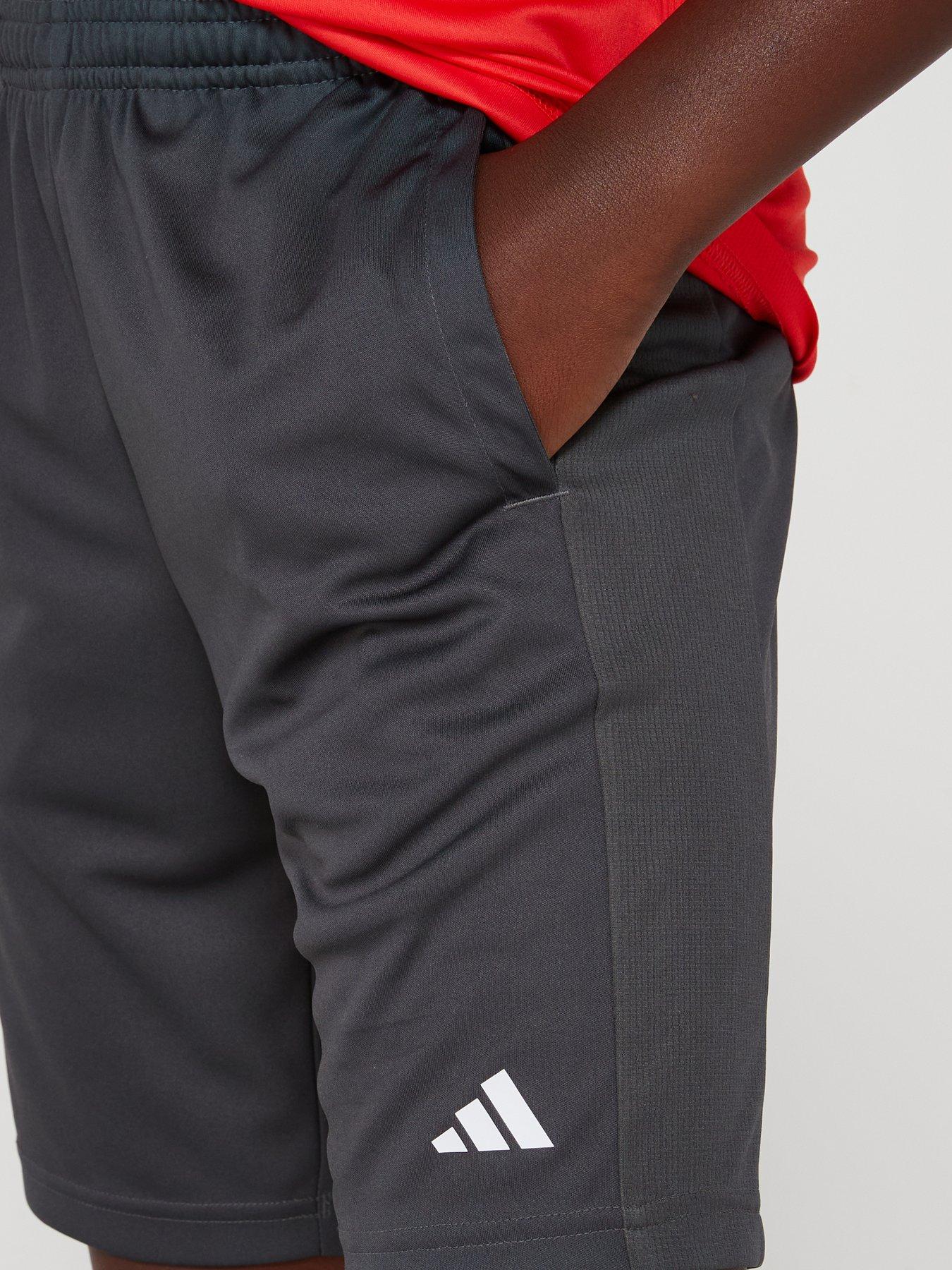  image of adidas-junior-boys-train-essentials-shorts-grey-six