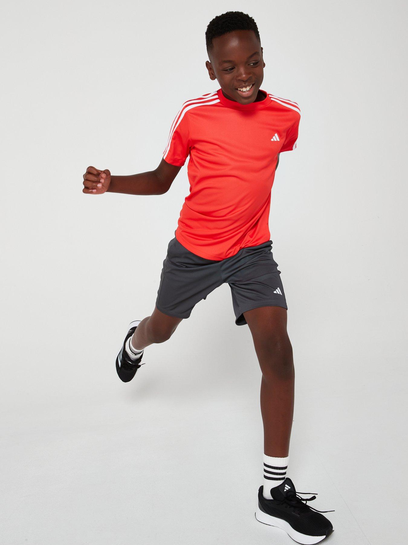 Image 5 of 6 of adidas Junior Boys Train Essentials Shorts - Grey Six