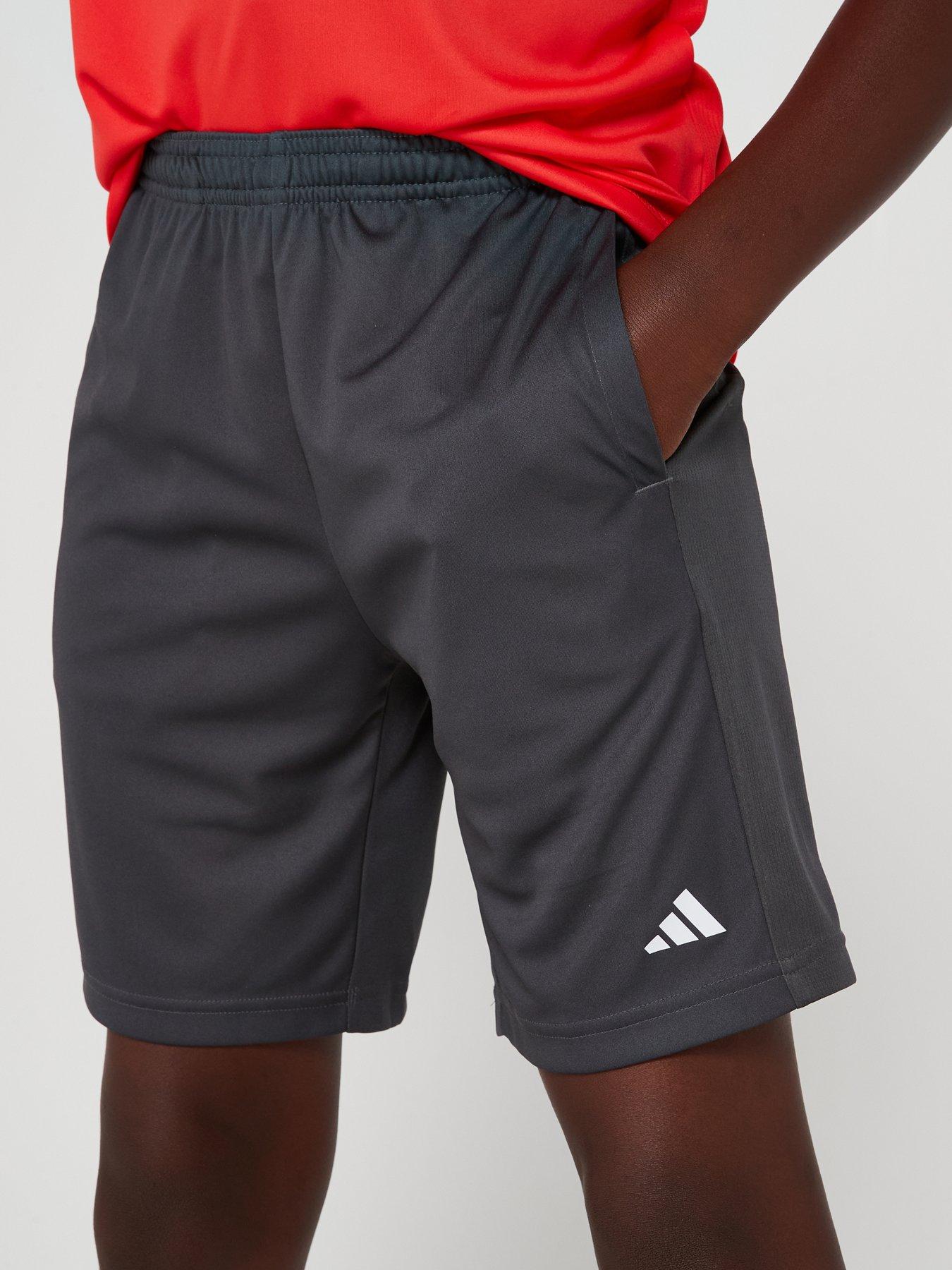  image of adidas-junior-boys-train-essentials-shorts-grey-six