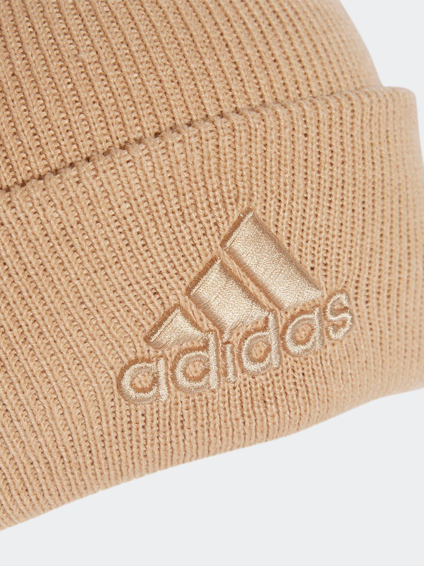  image of adidas-sportswear-unisex-logo-beanie-beige