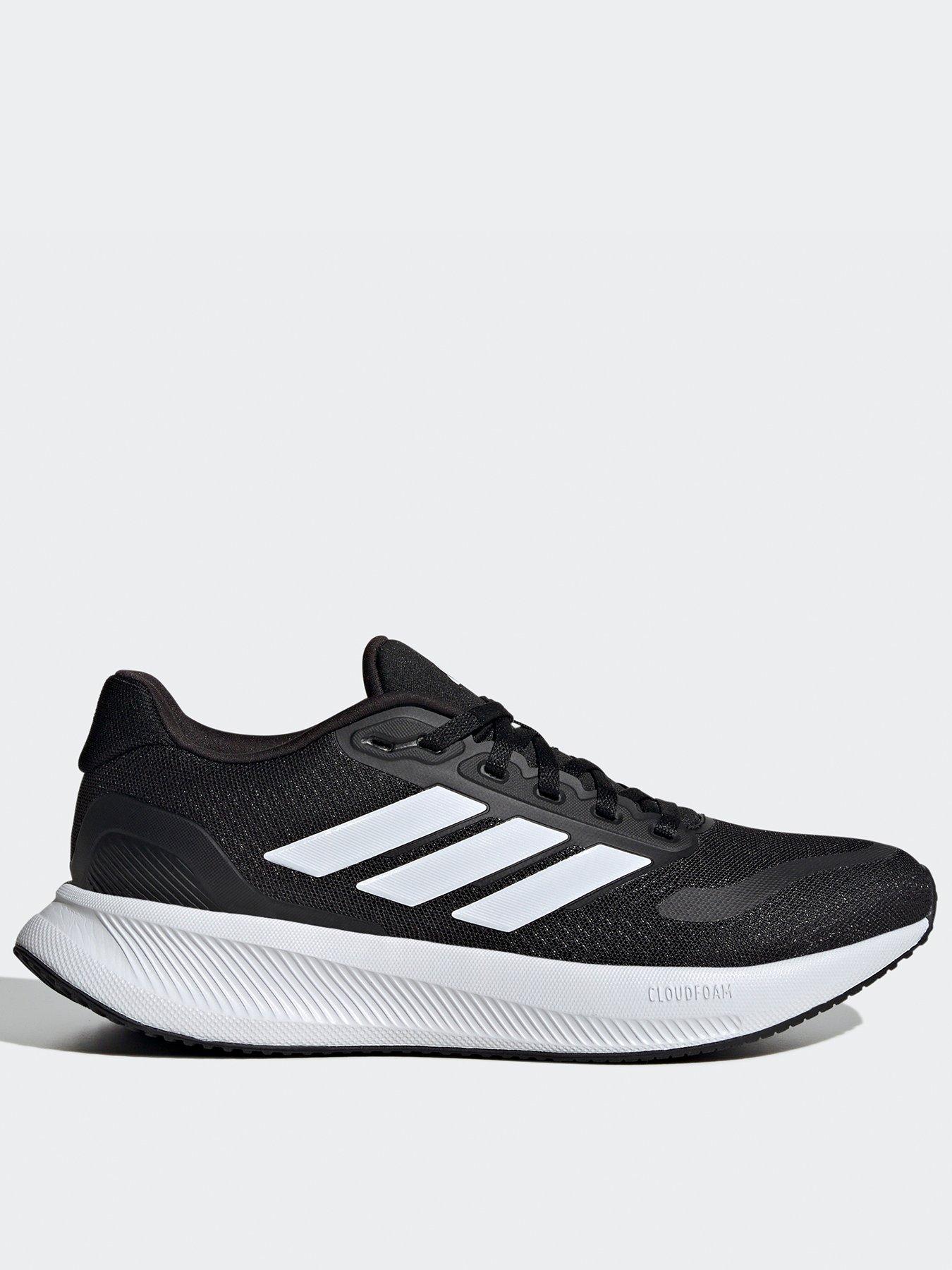 adidas Womens Running Runfalcon 5 Trainers - Black/White | Littlewoods