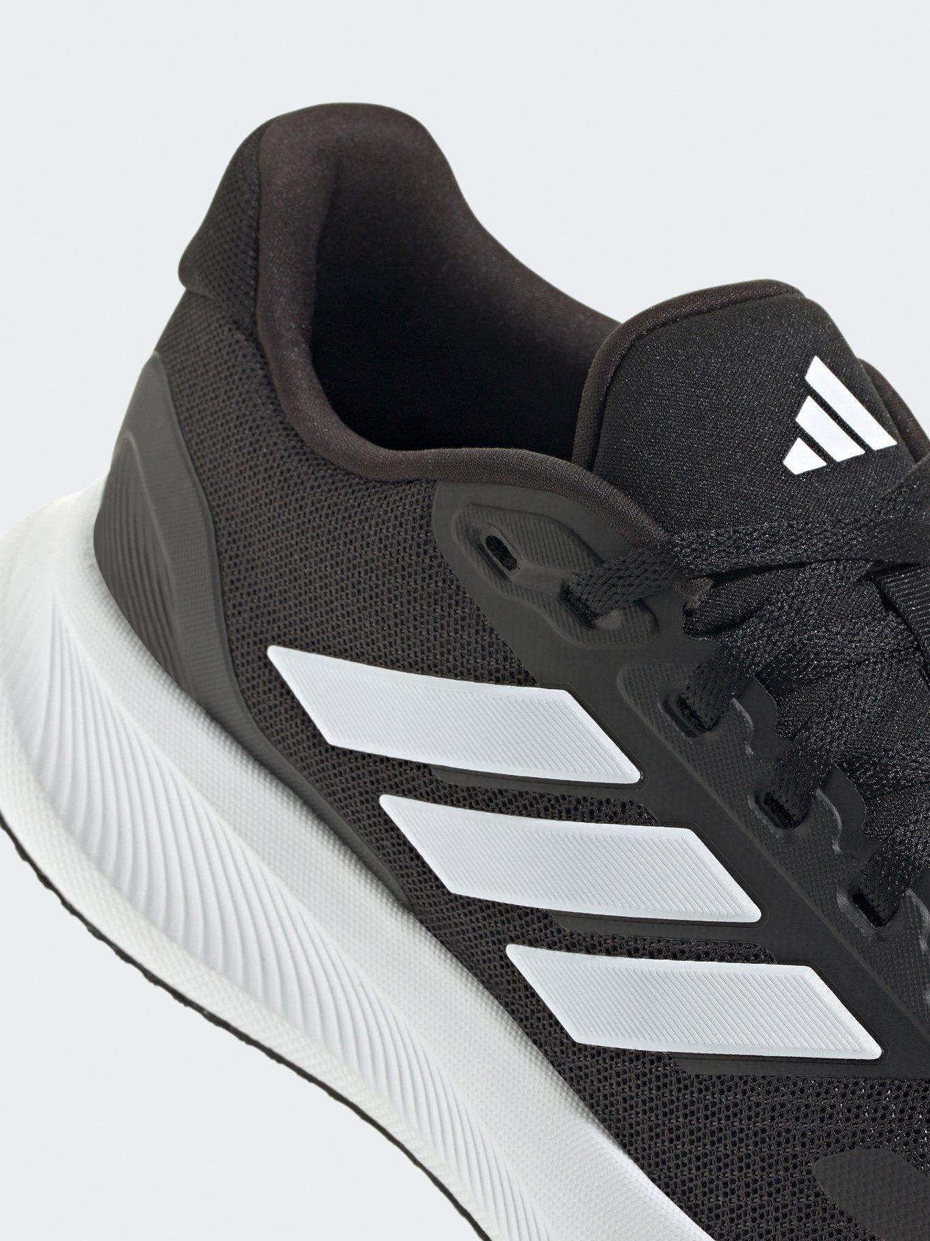adidas Womens Running Runfalcon Trainers Black/White Littlewoods