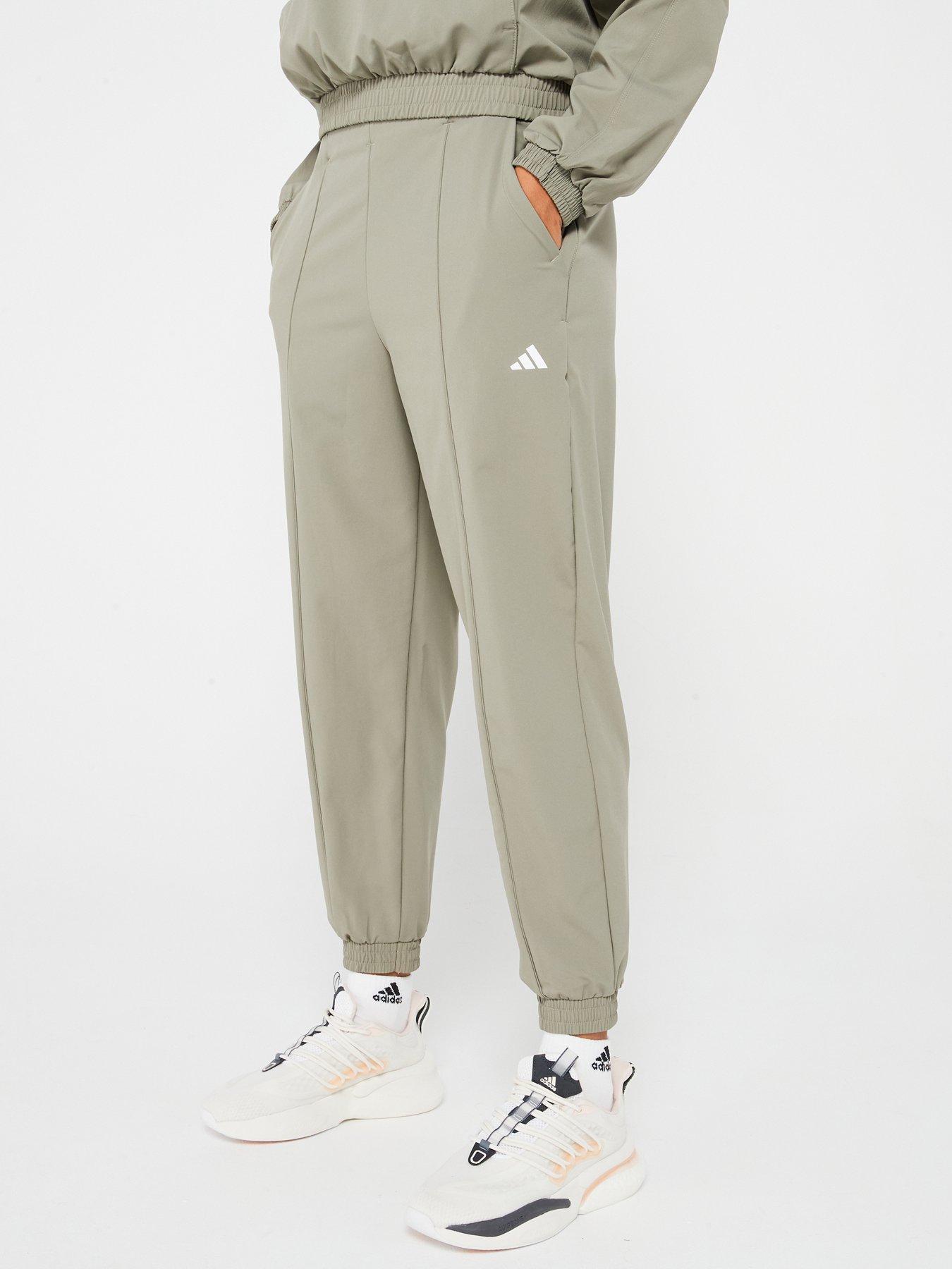 adidas Women s Train Essentials Pants Khaki littlewoods