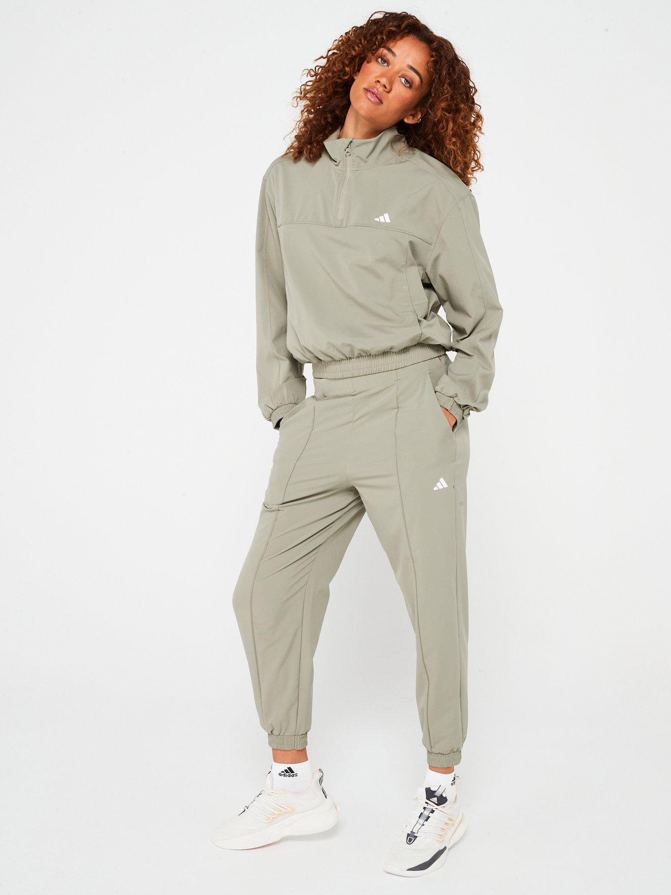 adidas Women s Train Essentials Pants Khaki littlewoods