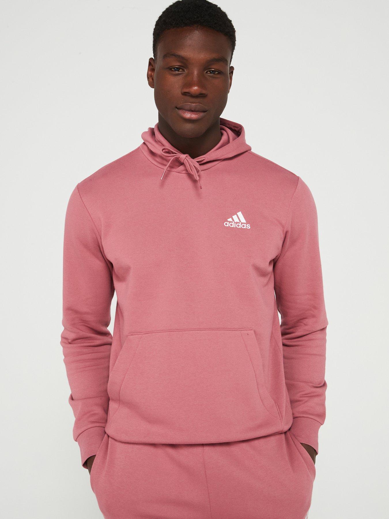 Pink adidas hoodie men deals