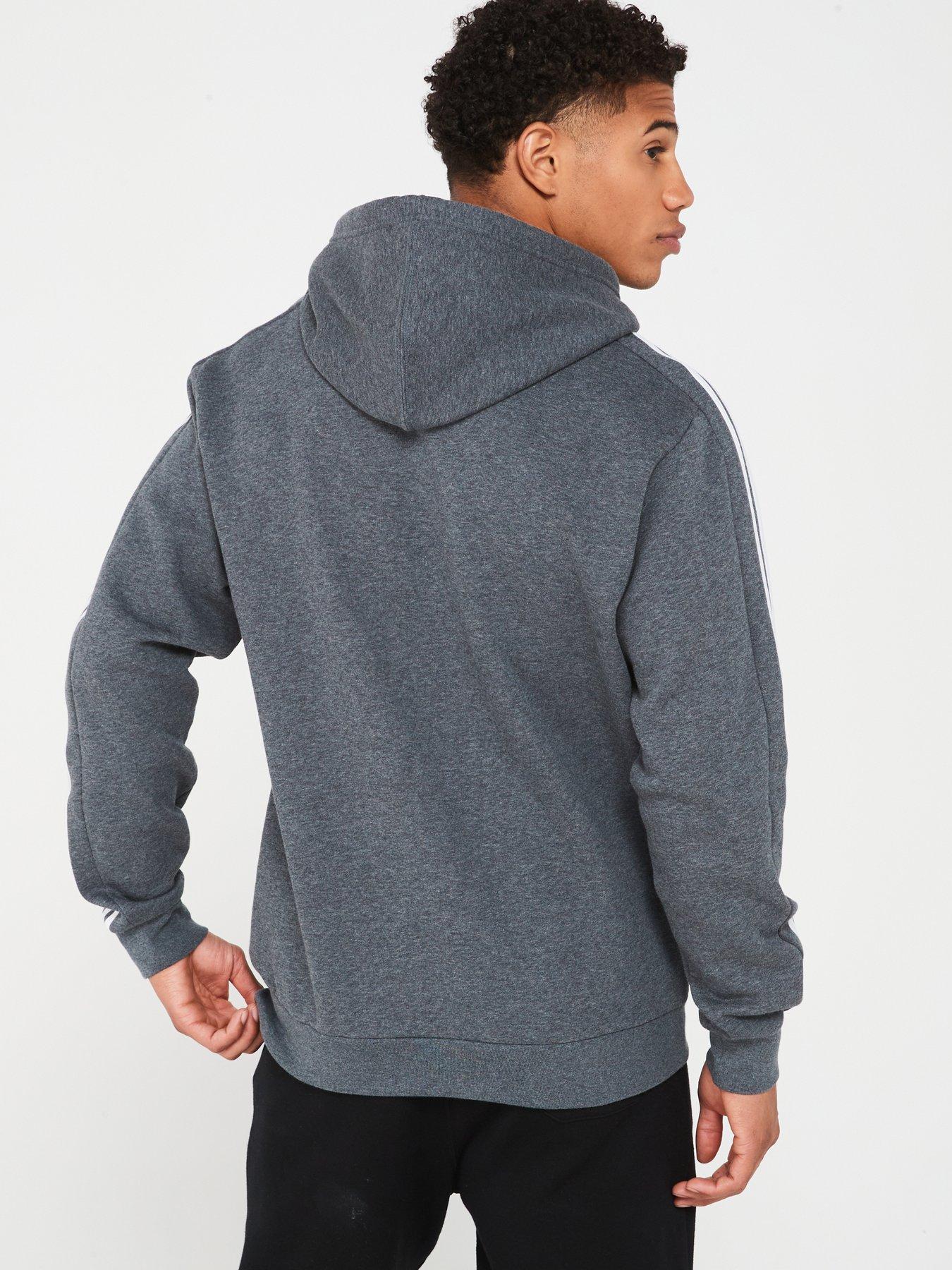 Mens dark grey adidas hoodie best sale