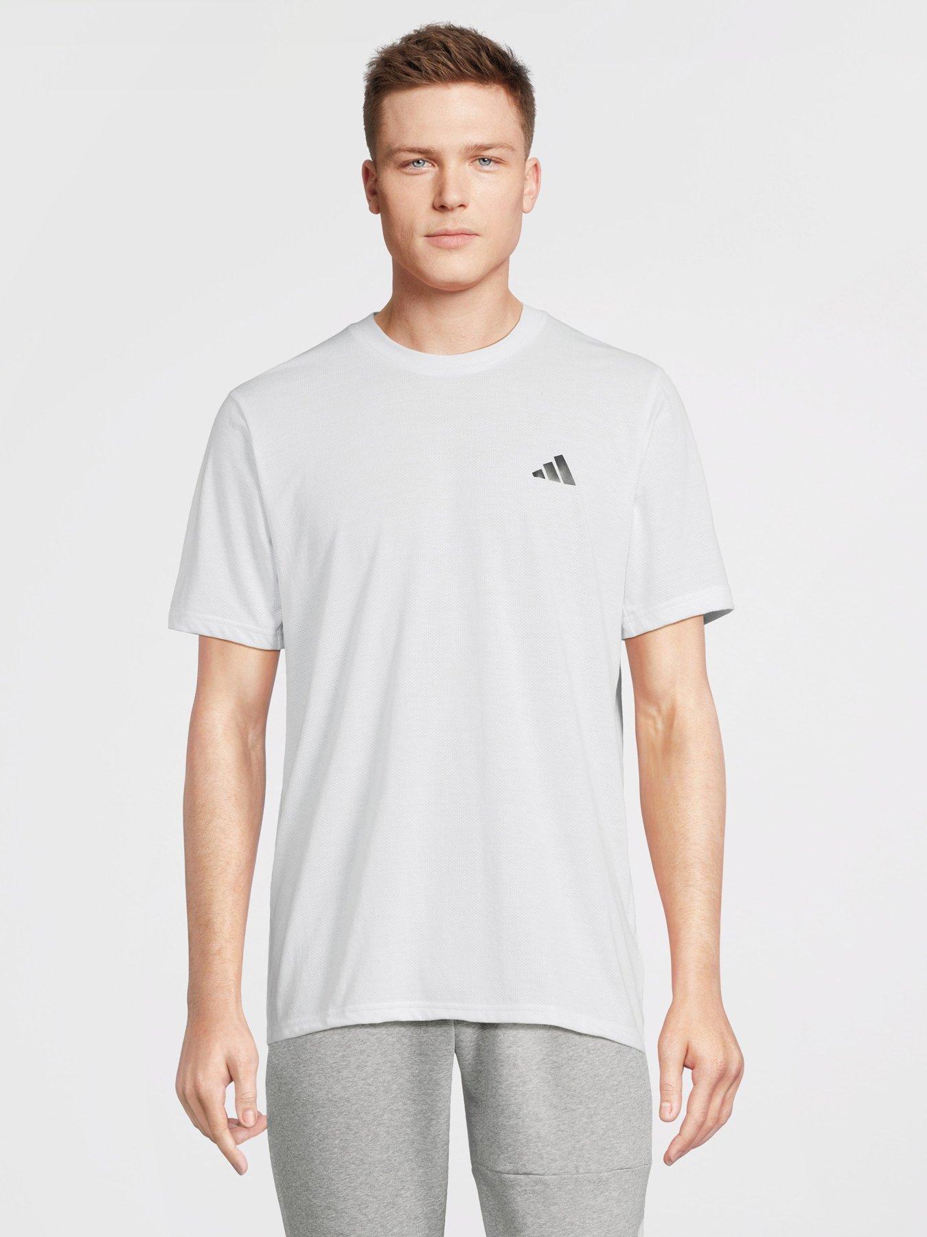 undefined Mens Train Essentials Comfort T-Shirt - White/Black