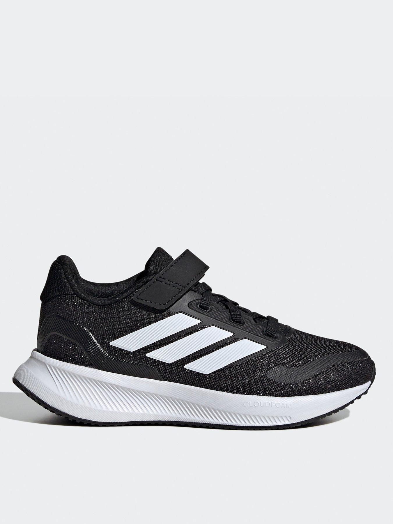undefined Unisex Kids Running Runfalcon 5 Trainers - Black/white