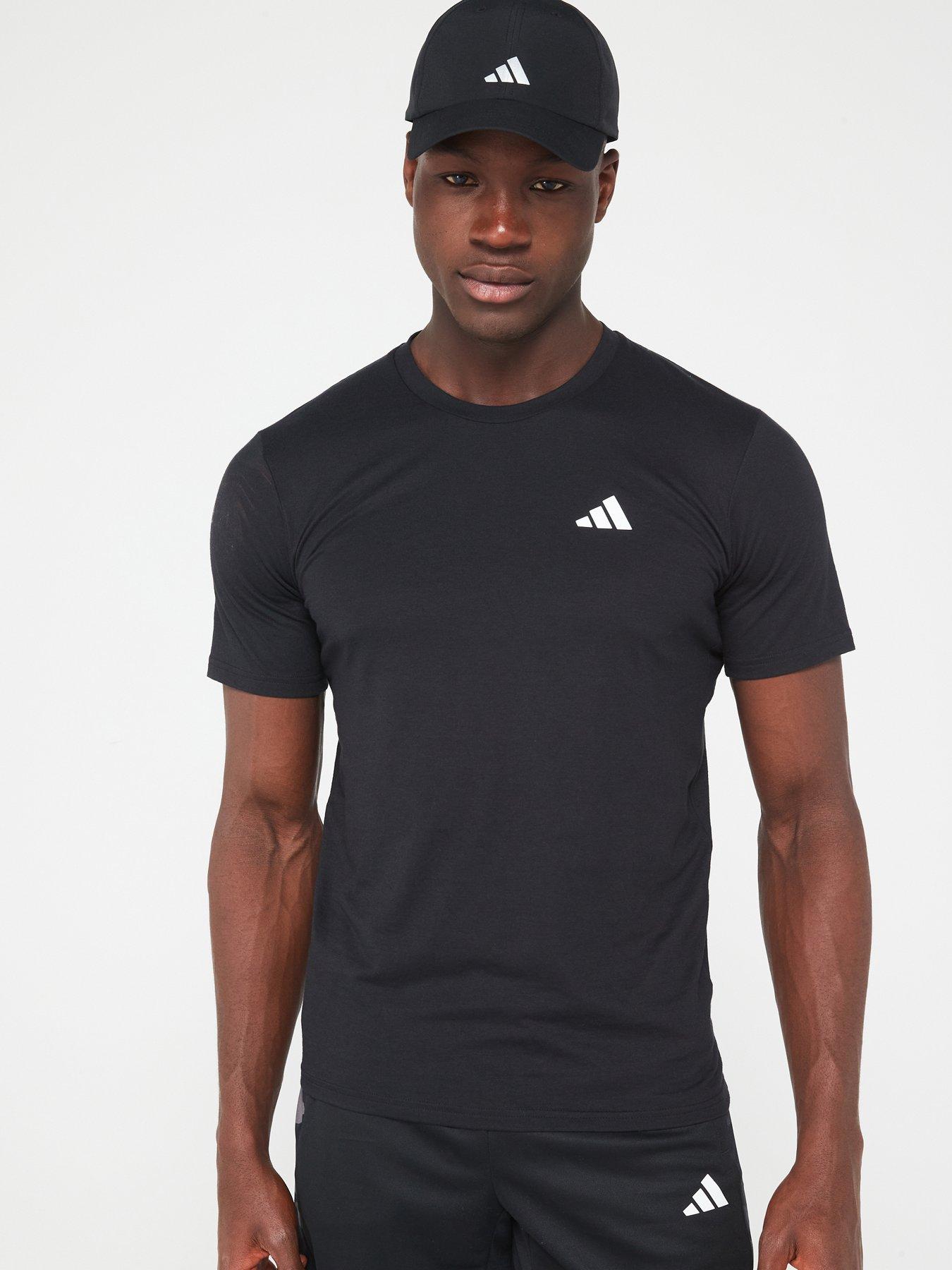 undefined Mens Train Essentials T-shirt - Black/white