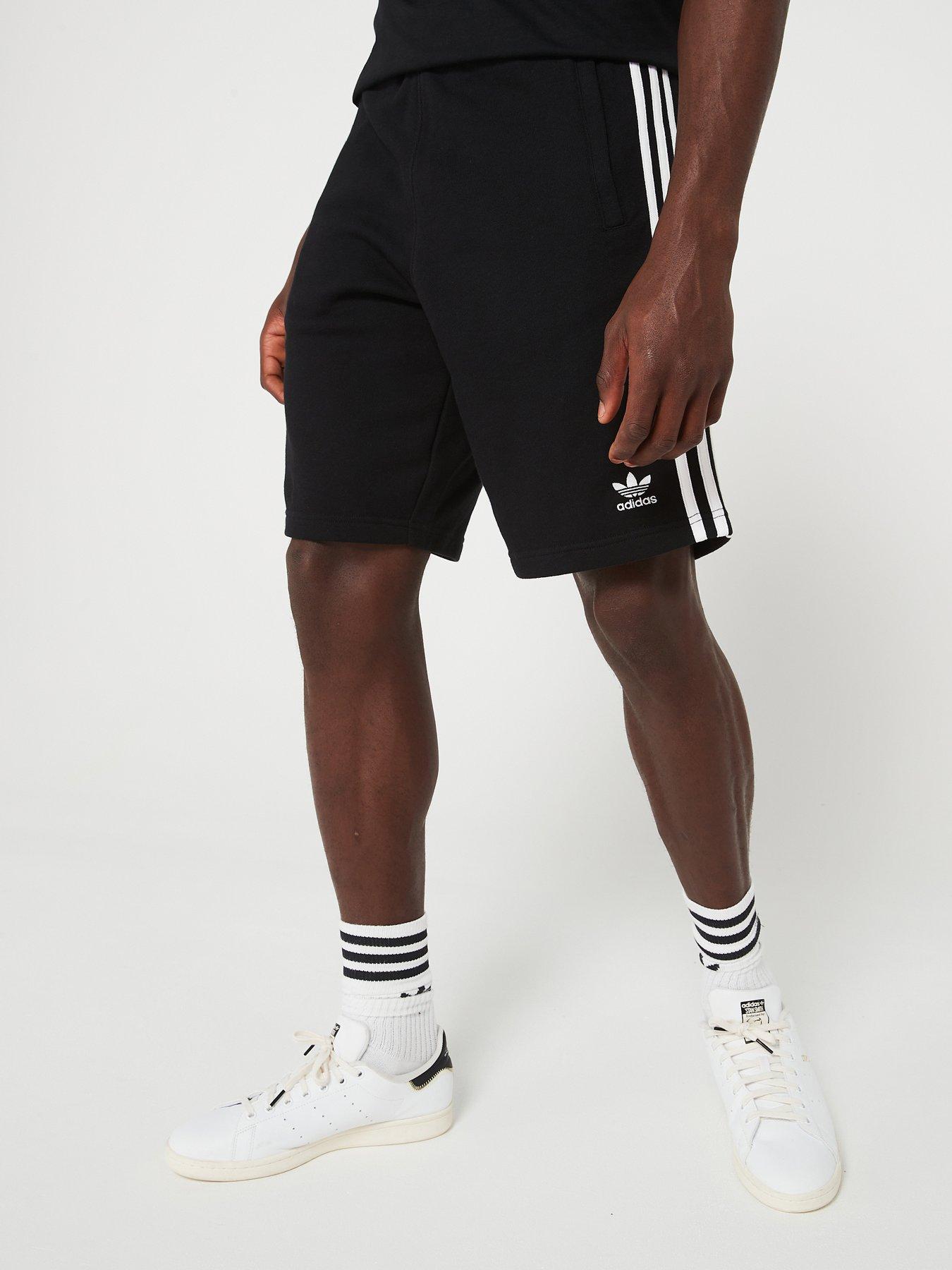  image of adidas-originals-mens-3-stripes-short-black