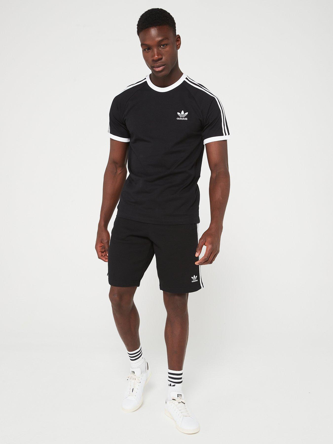  image of adidas-originals-mens-3-stripes-short-black