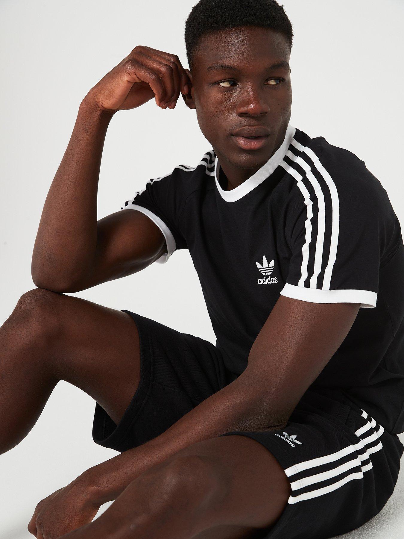  image of adidas-originals-mens-3-stripes-short-black