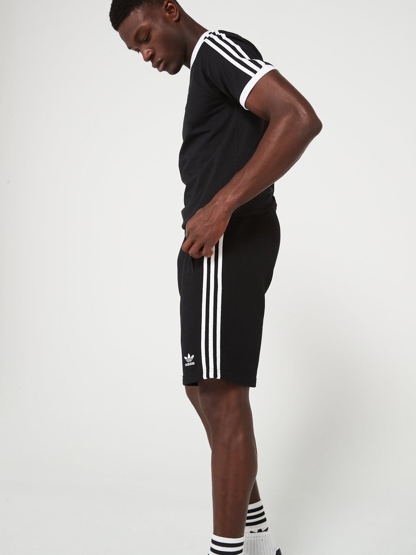 image of adidas-originals-mens-3-stripes-short-black